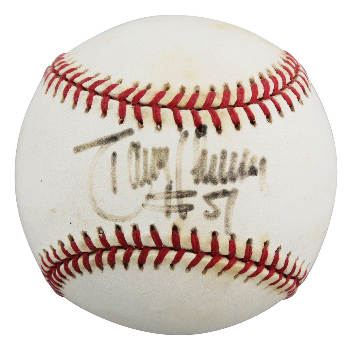 Mariners Randy Johnson Authentic Signed Gene Budig OAL Baseball BAS #BU64188