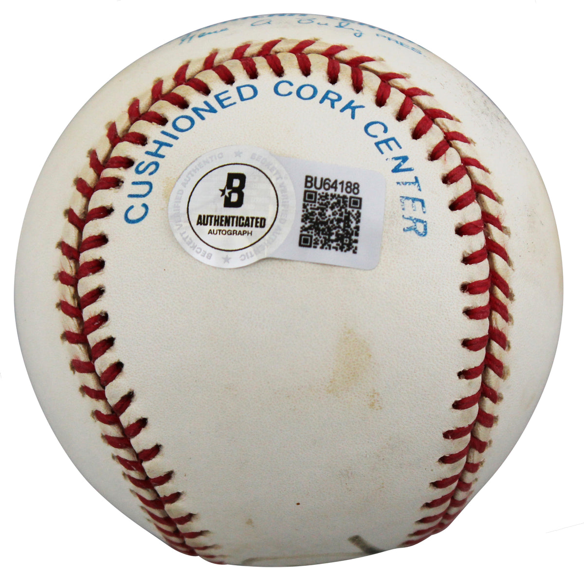Mariners Randy Johnson Authentic Signed Gene Budig OAL Baseball BAS #BU64188