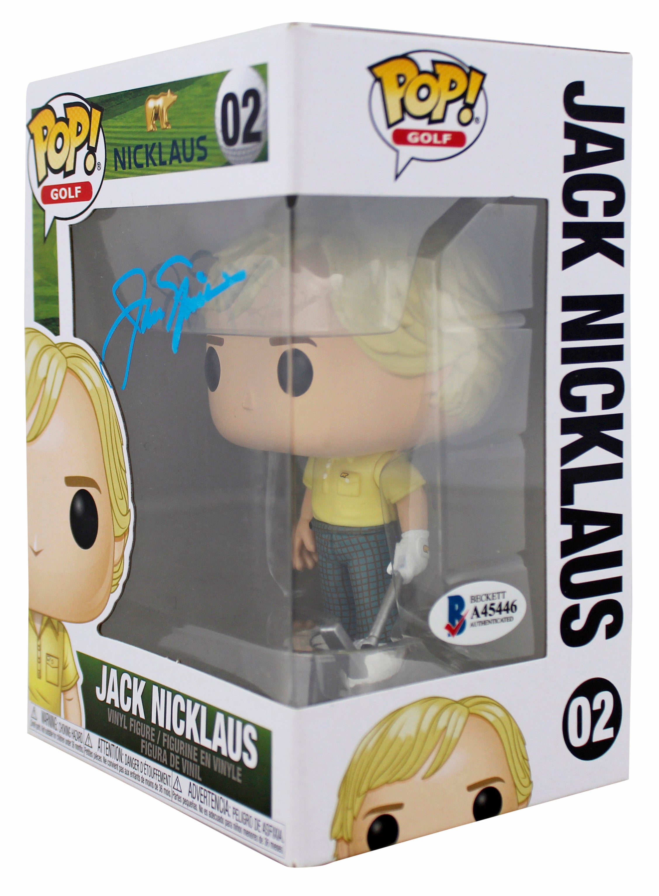 Jack Nicklaus Authentic Signed Funko Pop Vinyl Figure Autographed BAS #A45446