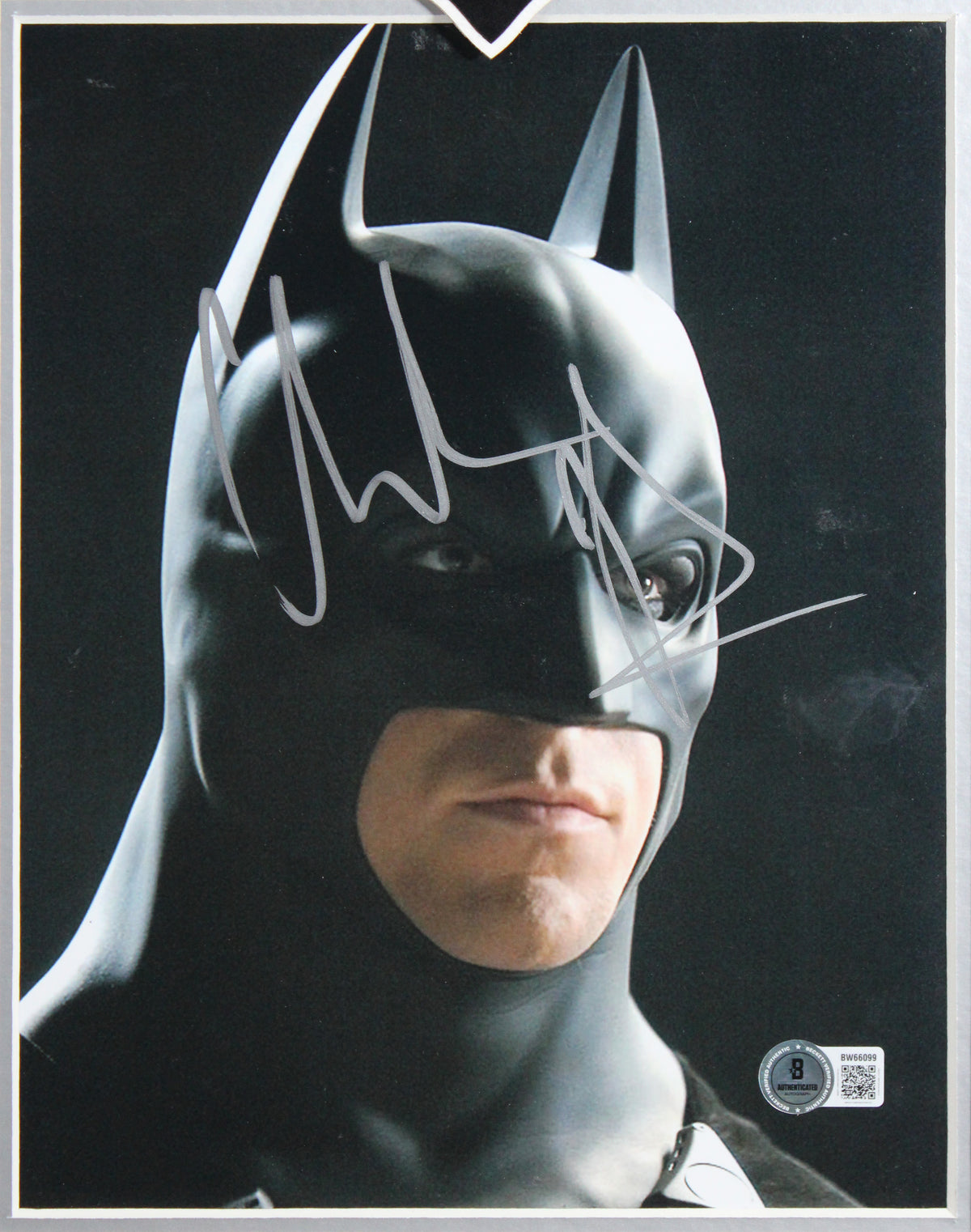 Christian Bale Batman The Dark Knight Signed 8x10 Framed Photo BAS #BW66099