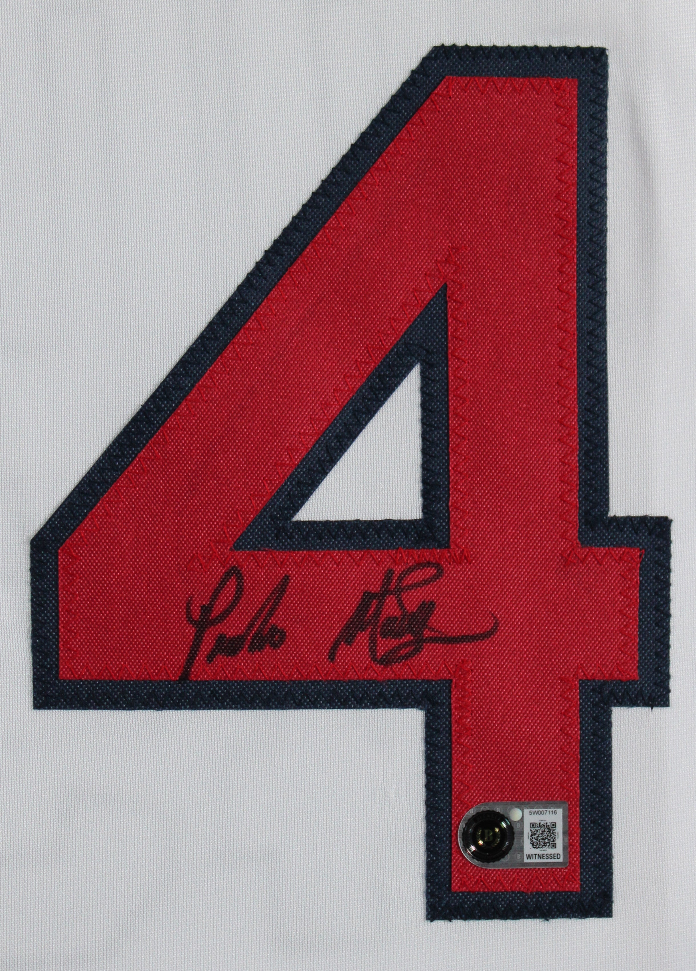 Pedro Martinez Authentic Signed White Pro Style Framed Jersey BAS Witnessed