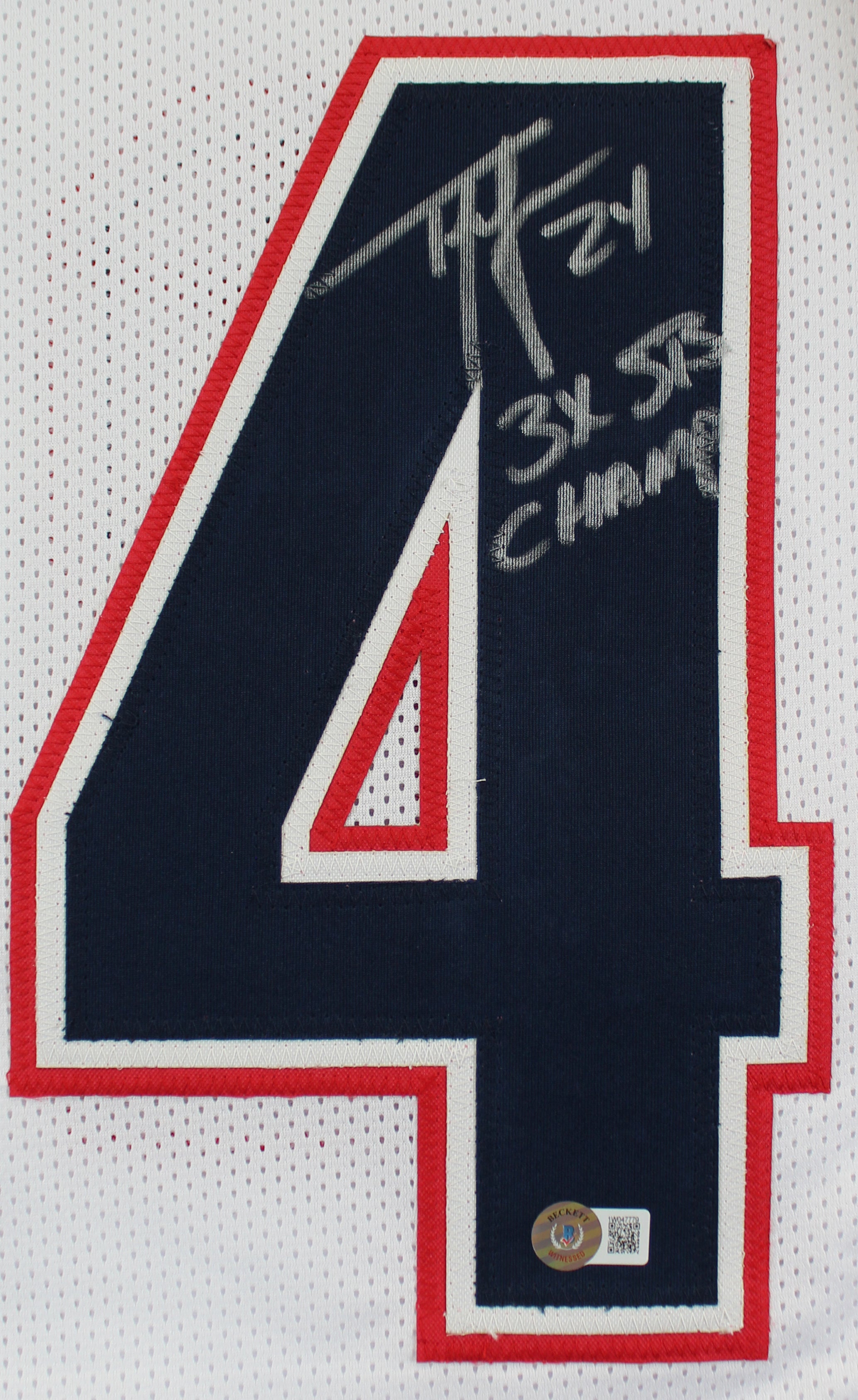 Ty Law "3x SB Champ" Authentic Signed White Pro Style Framed Jersey BAS Witness
