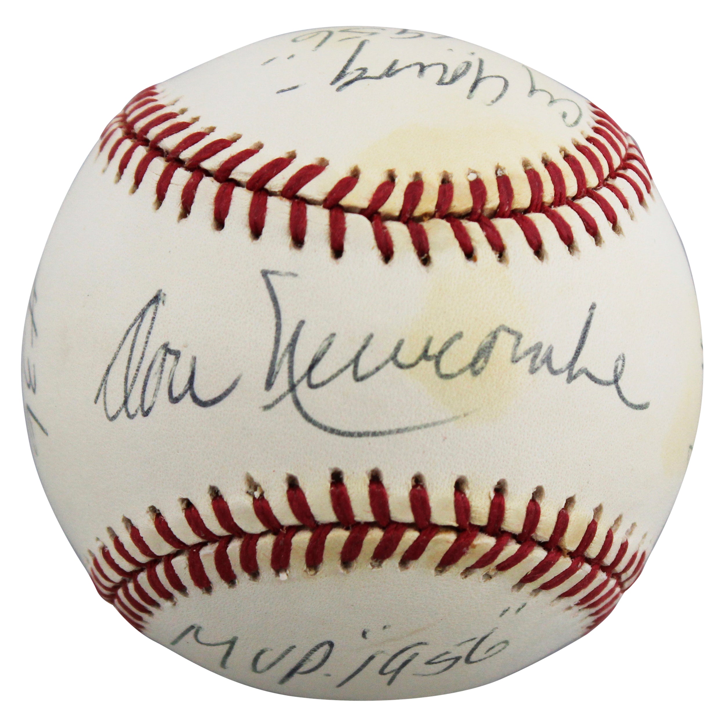 Dodgers Don Newcombe "Career Stat" Signed Coleman ONL Baseball BAS #BW89071