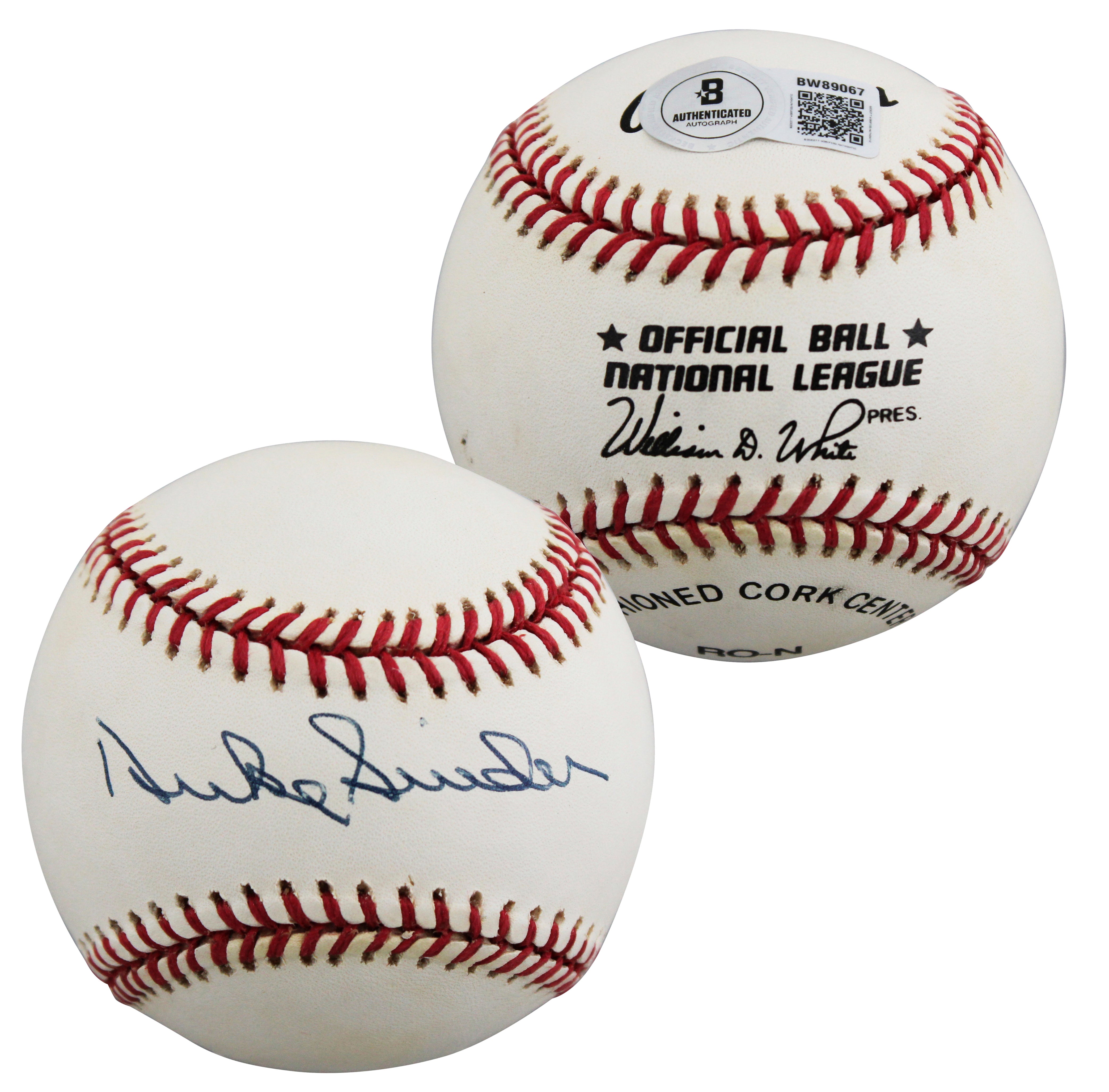 Dodgers Duke Snider Authentic Signed William White ONL Baseball BAS #BW89067