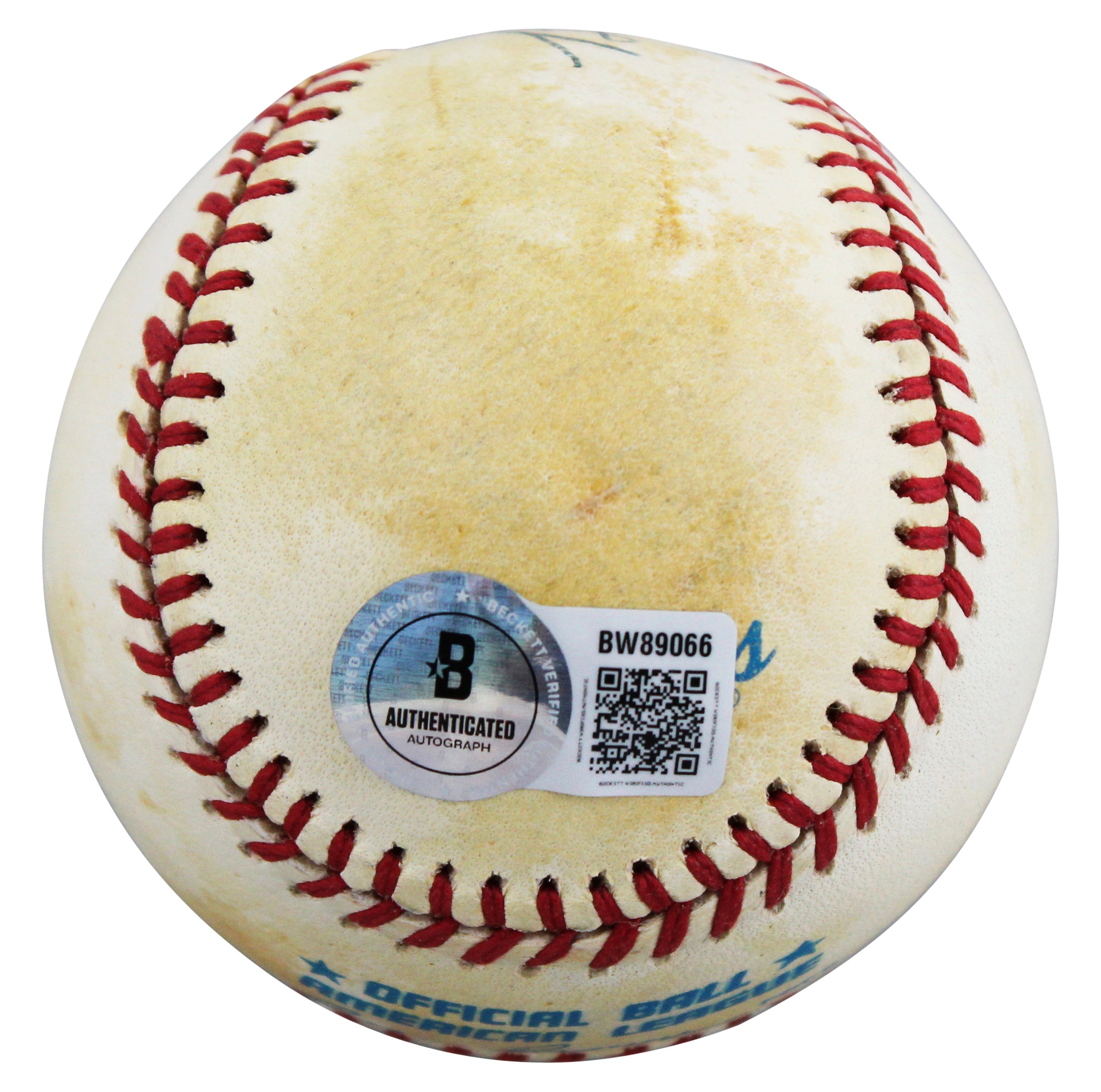Indians Bob Lemon Authentic Signed Bobby Brown OAL Baseball BAS #BW89066