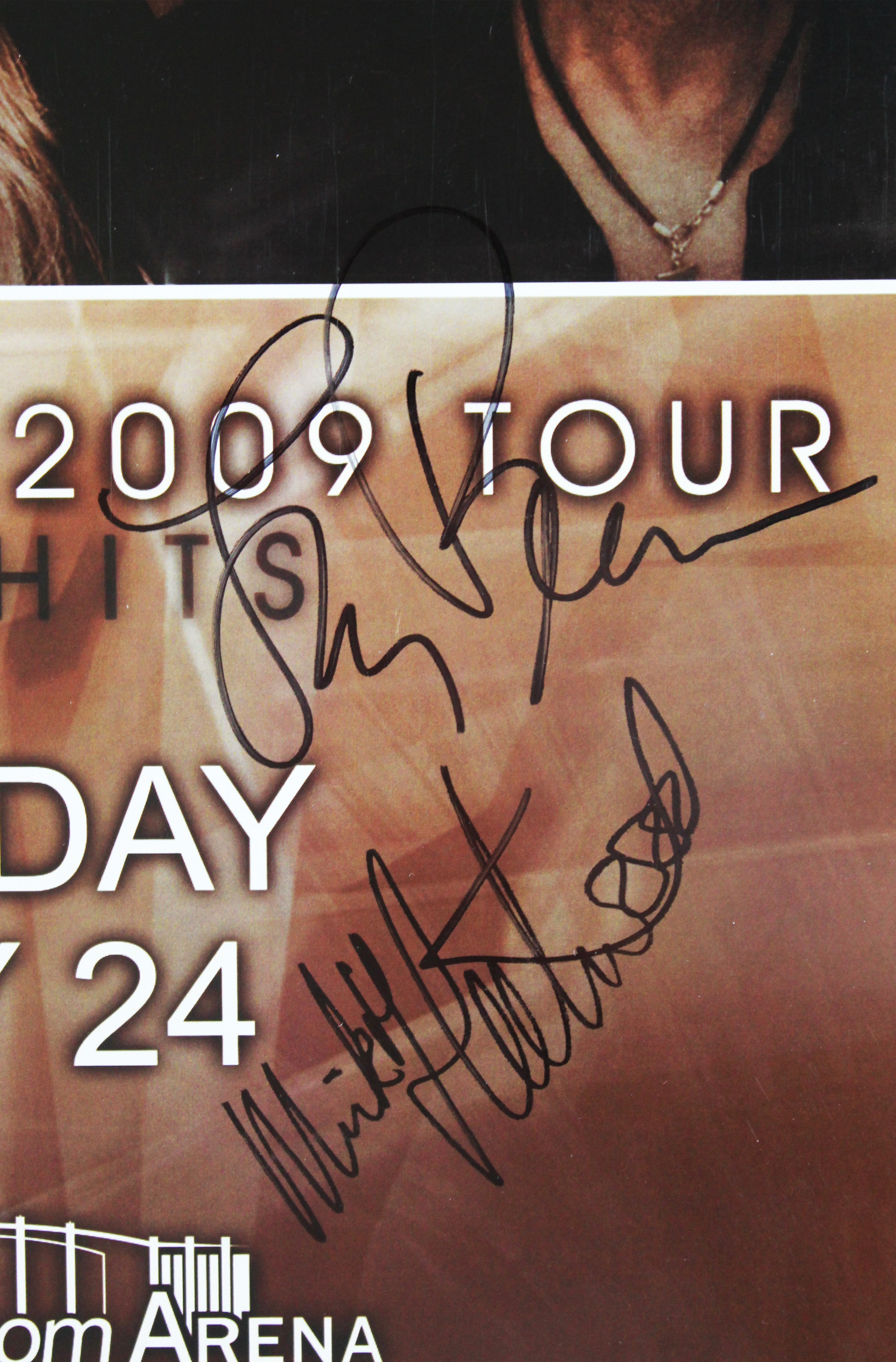 Fleetwood Mac (4) Nicks, Fleetwood, McVie +1 Signed 11x17 2009 Tour Poster JSA