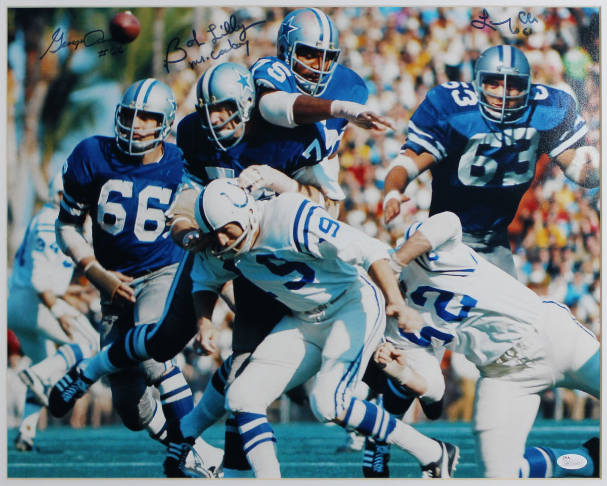 Cowboys (3) Lilly, Andrie & Cole Signed 16x20 Framed Photo BAS #AG010164