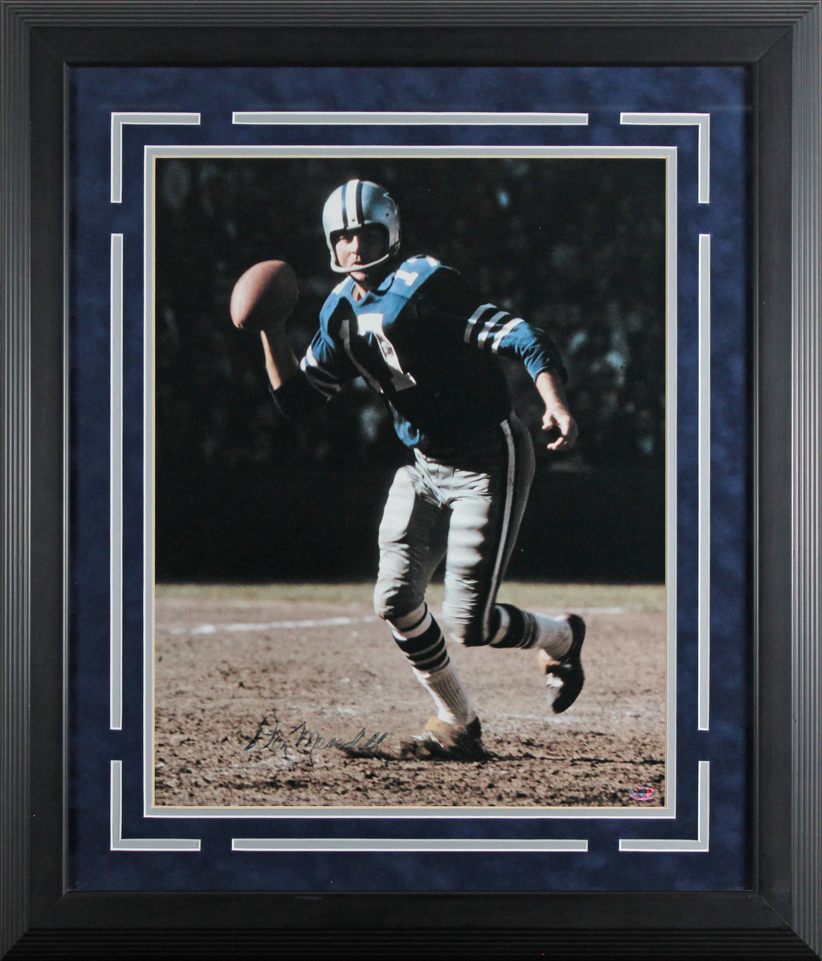 Cowboys Don Meredith Authentic Signed 16x20 Framed Photo BAS #AG010155