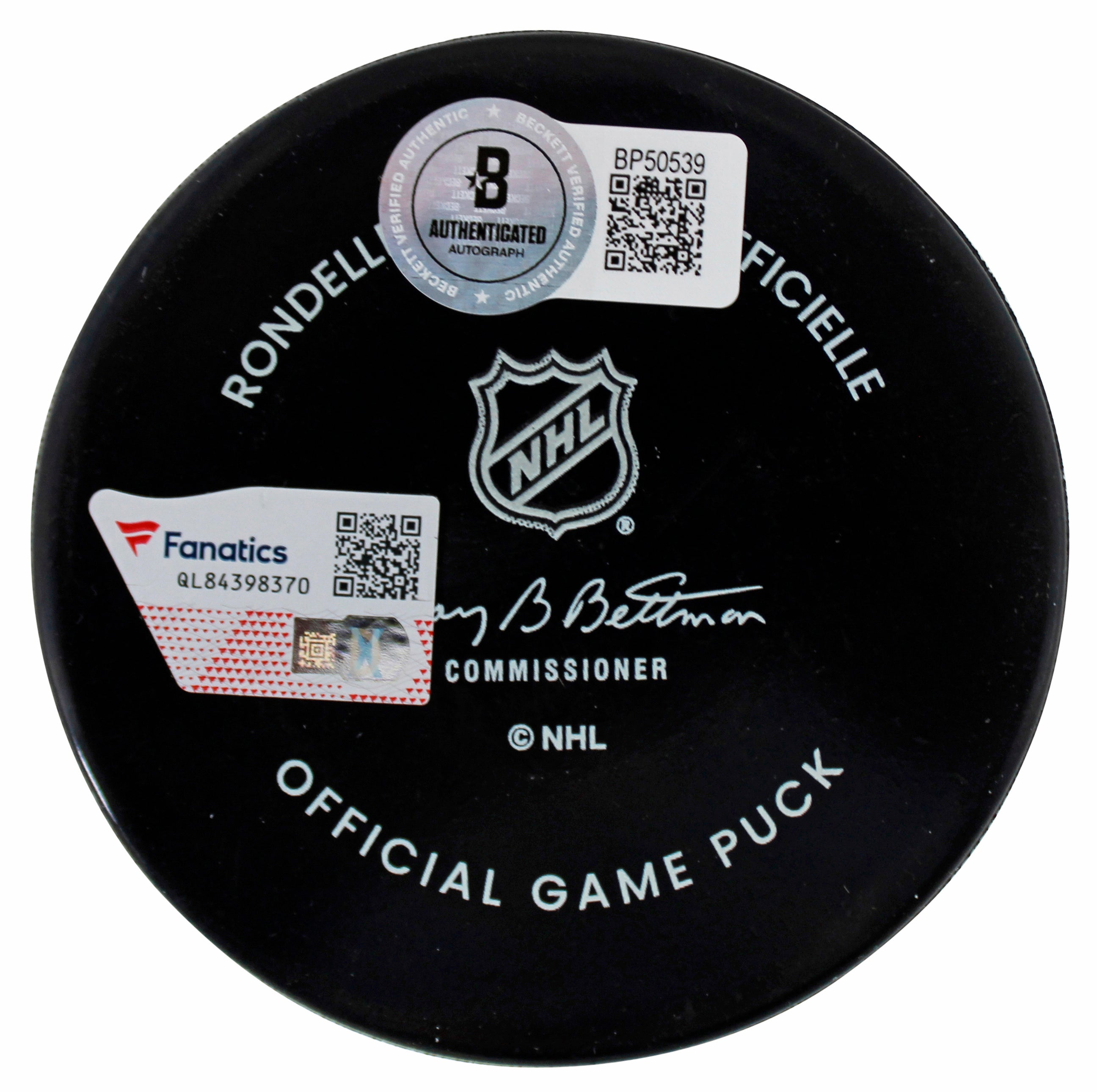 Maple Leafs Auston Matthews "Calder" Signed Official Game Hockey Puck BAS & Fan