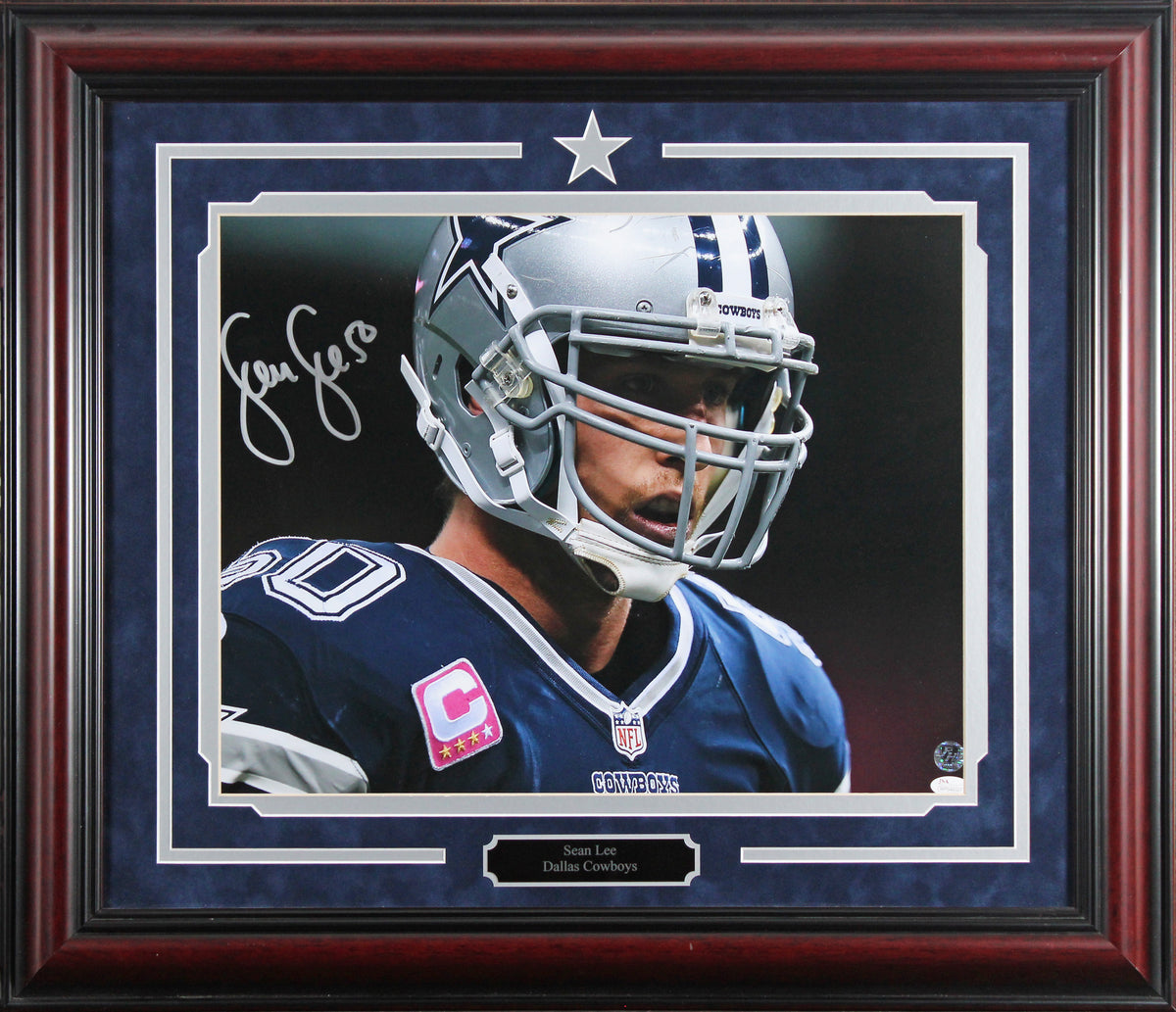 Cowboys Sean Lee Authentic Signed 16x20 Framed Photo Autographed BAS #AG010167