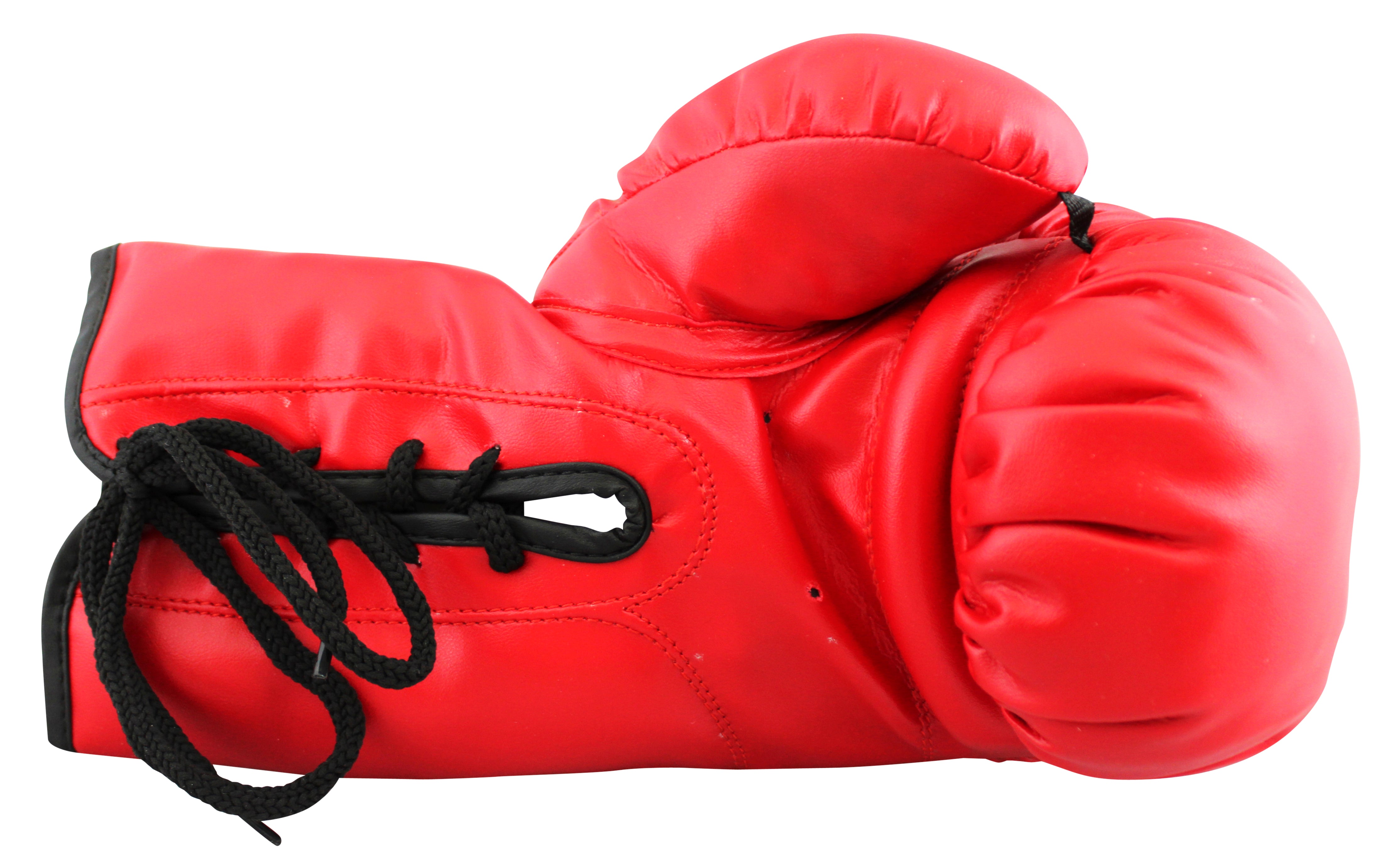 Michael Buffer "Let's Get Ready to Rumble!" Signed Red Everlast Boxing Glove JSA