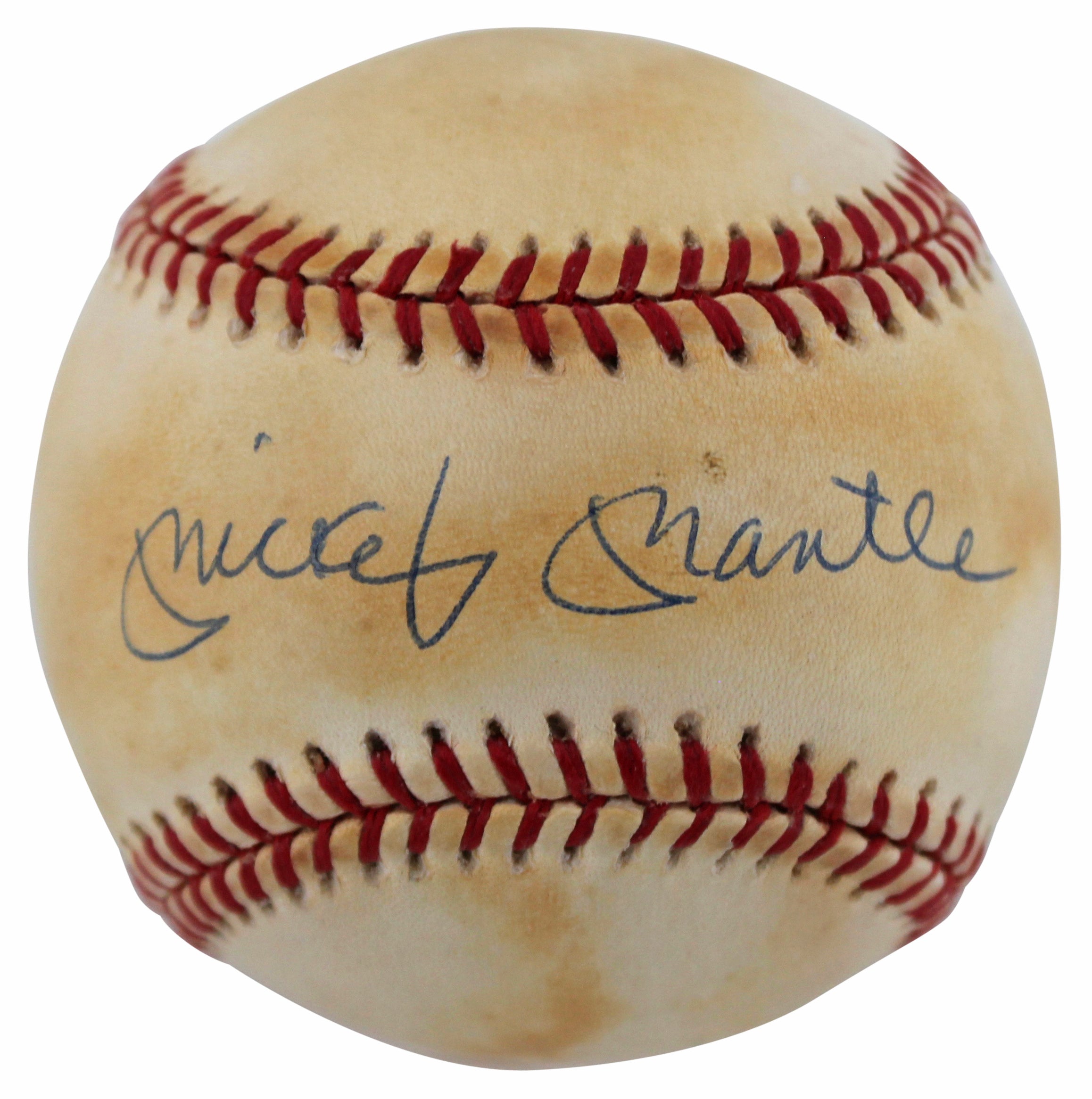 Yankees Mickey Mantle Authentic Signed Baseball w/ UDA Box UDA #AUA27629