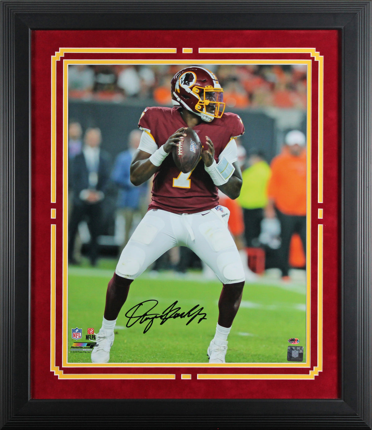 Commanders Dwayne Haskins Authentic Signed 16x20 Framed Photo BAS #AG010136