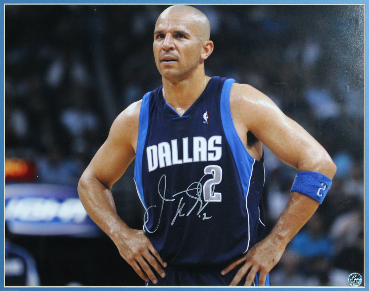 Mavericks Jason Kidd Authentic Signed 16x20 Framed Photo BAS #AG010131