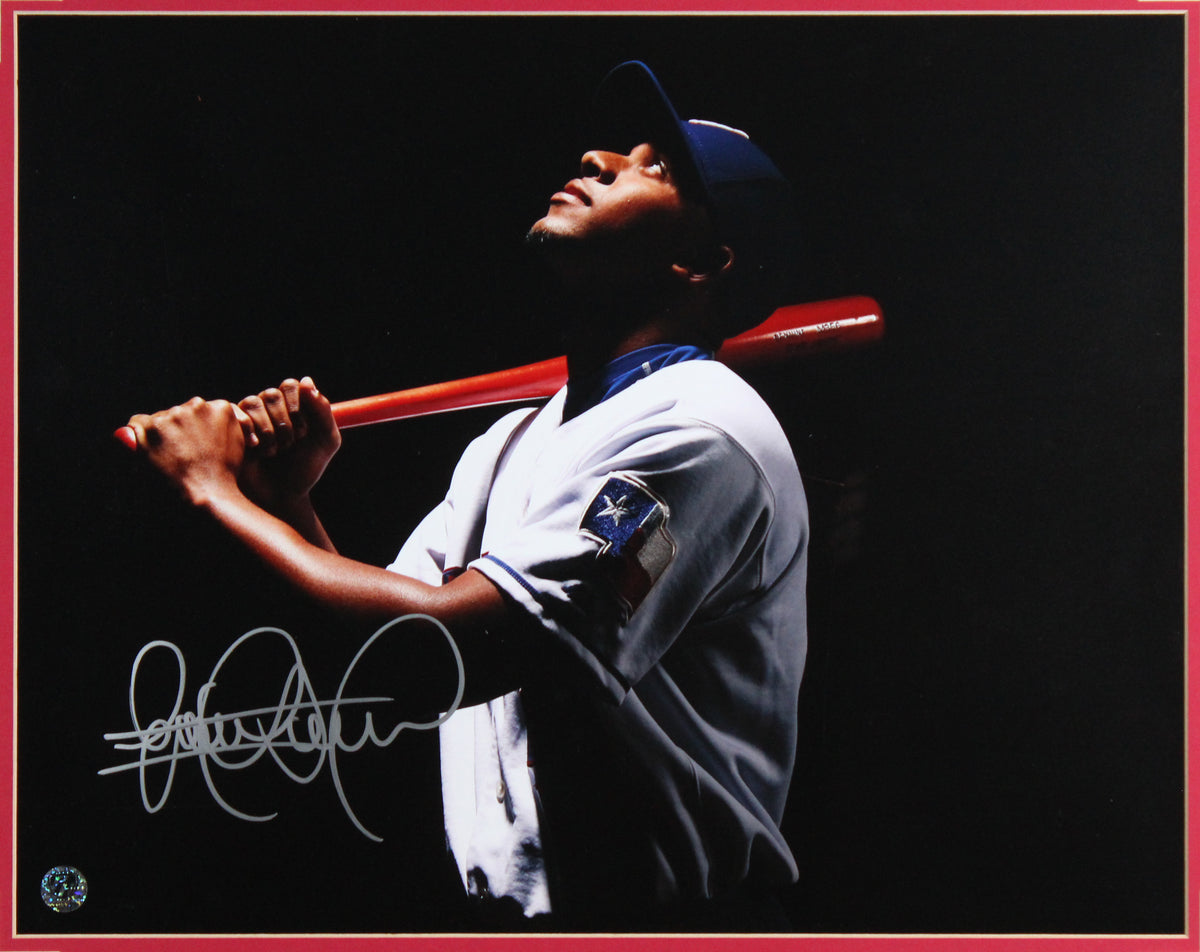 Rangers Elvis Andrus Authentic Signed 16x20 Framed Photo BAS #AG010133