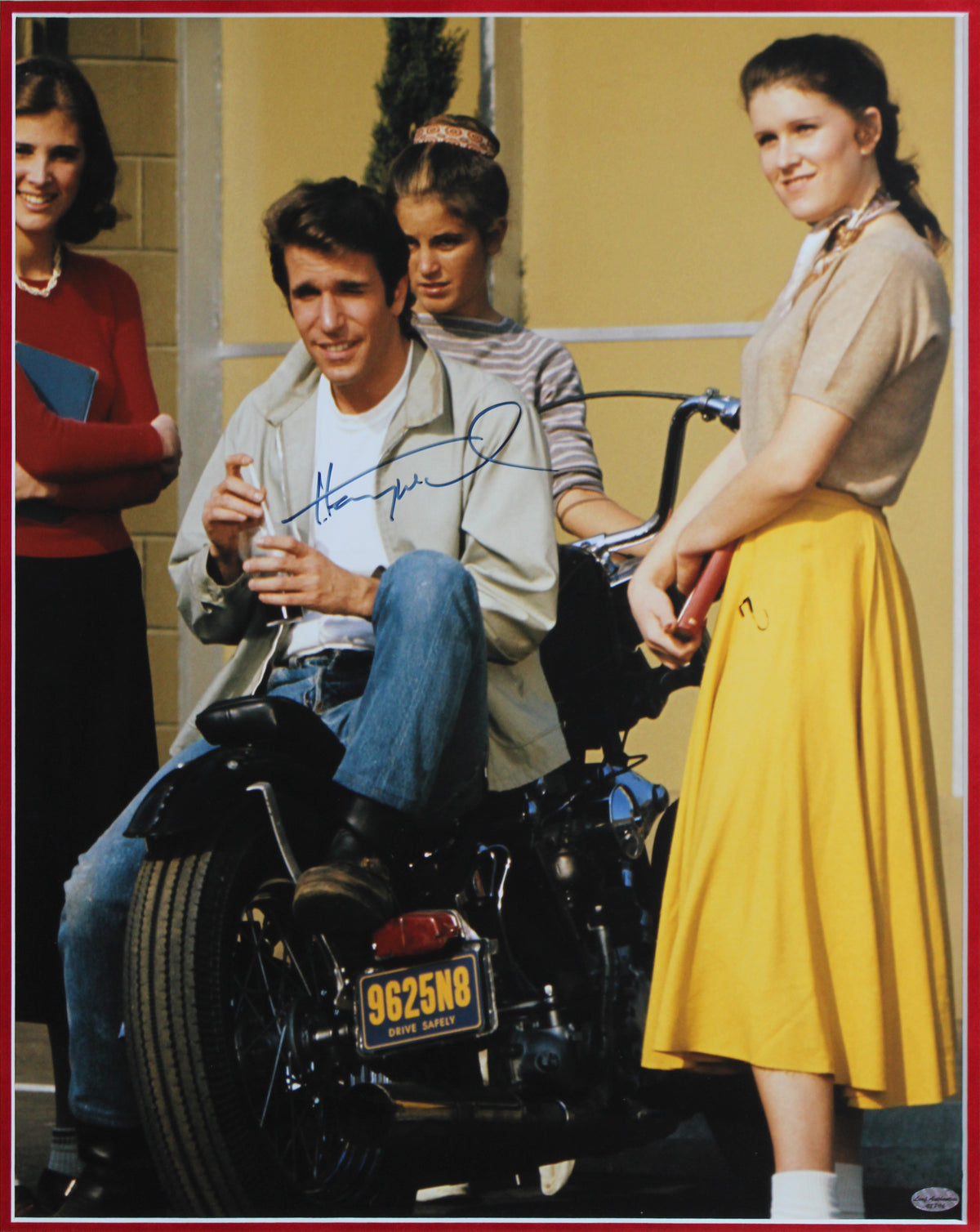 Henry Winkler Happy Days Authentic Signed 16x20 Framed Photo BAS #AG010106