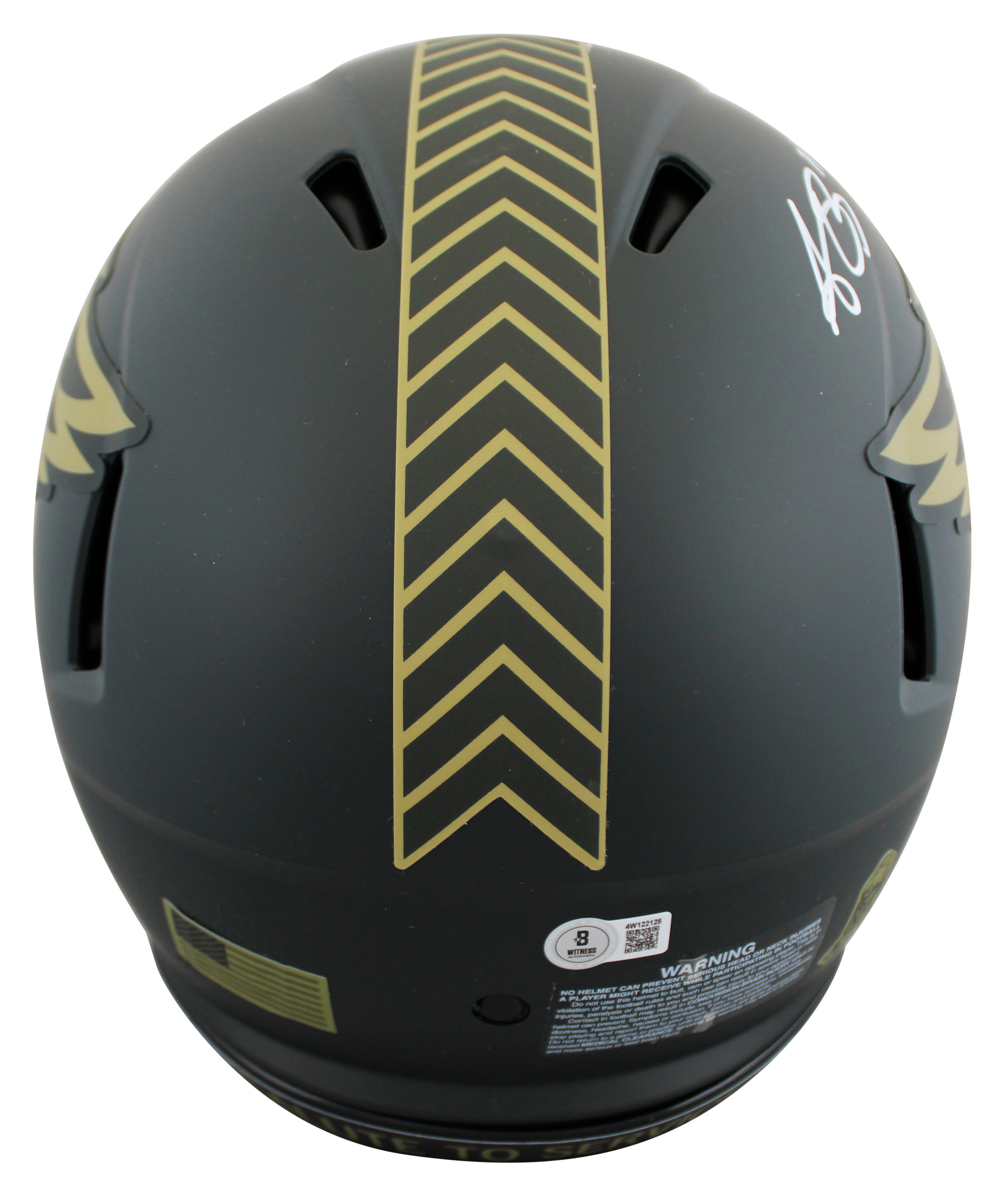 Eagles A.J. Brown Signed STS IV F/S Speed Proline Helmet W/ Case BAS Wit