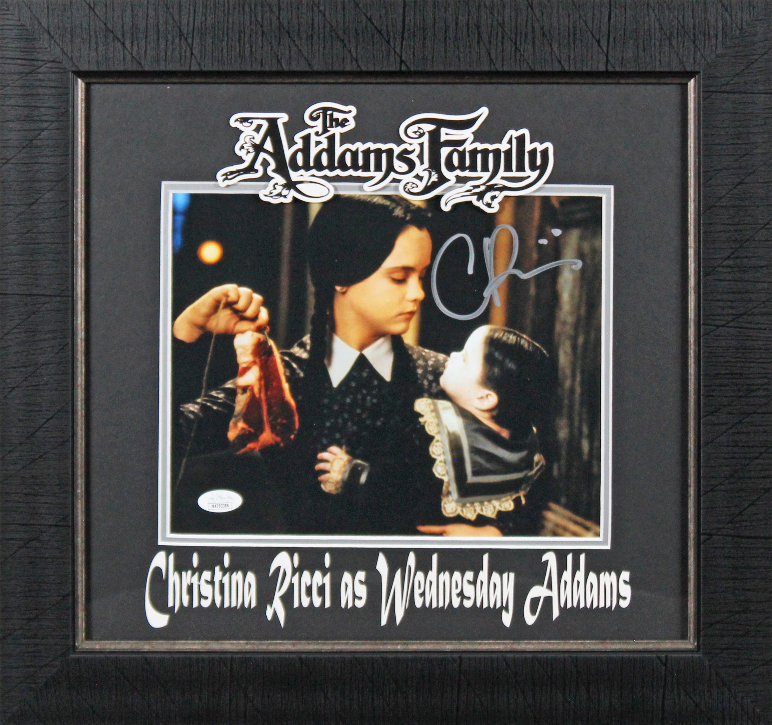 Christina Ricci The Addams Family Signed 8x10 Framed Photo JSA Witness #WA763386