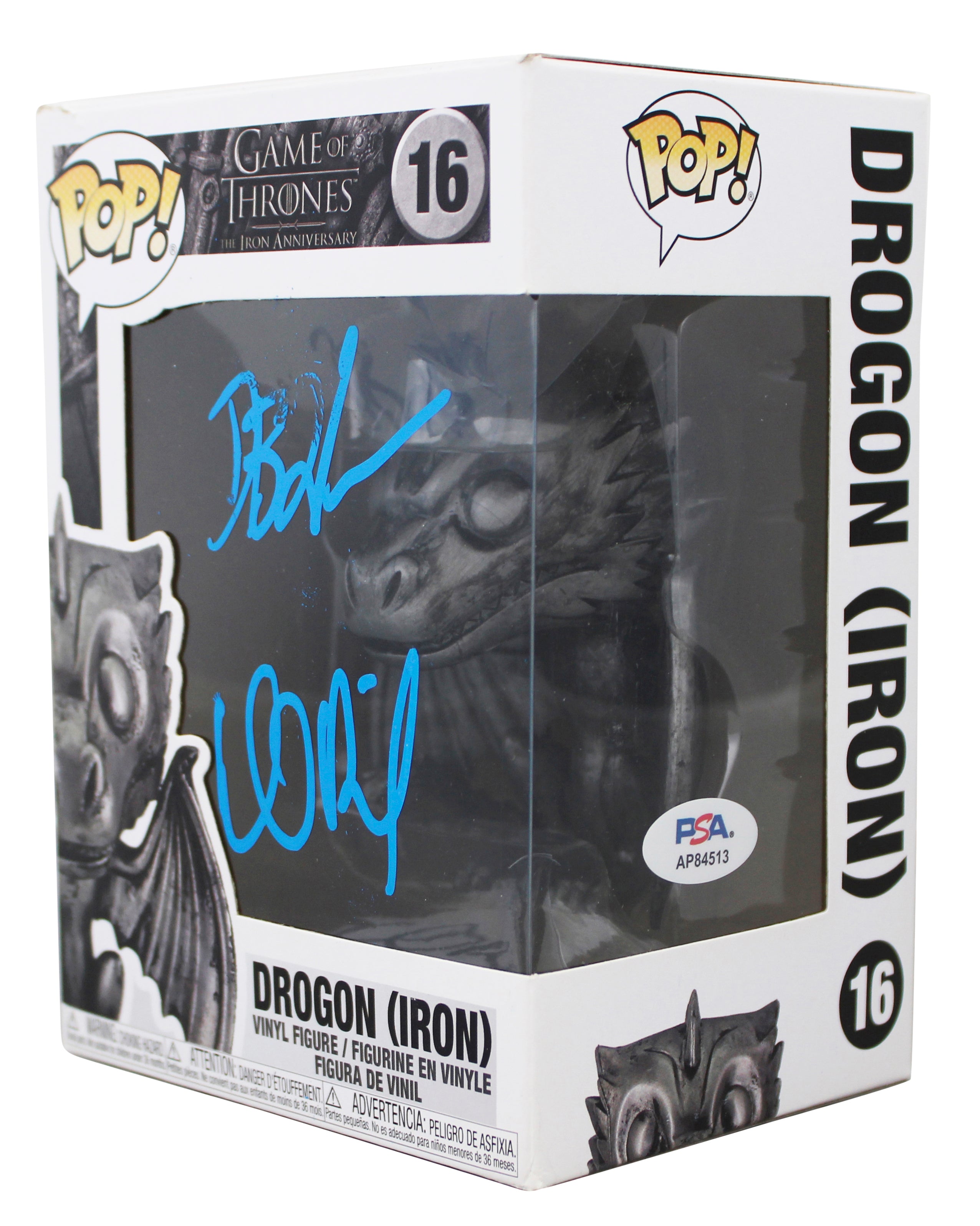 David Benioff & D.B. Weiss GOT Signed Drogon #16 Funko Pop Vinyl Figure PSA/DNA