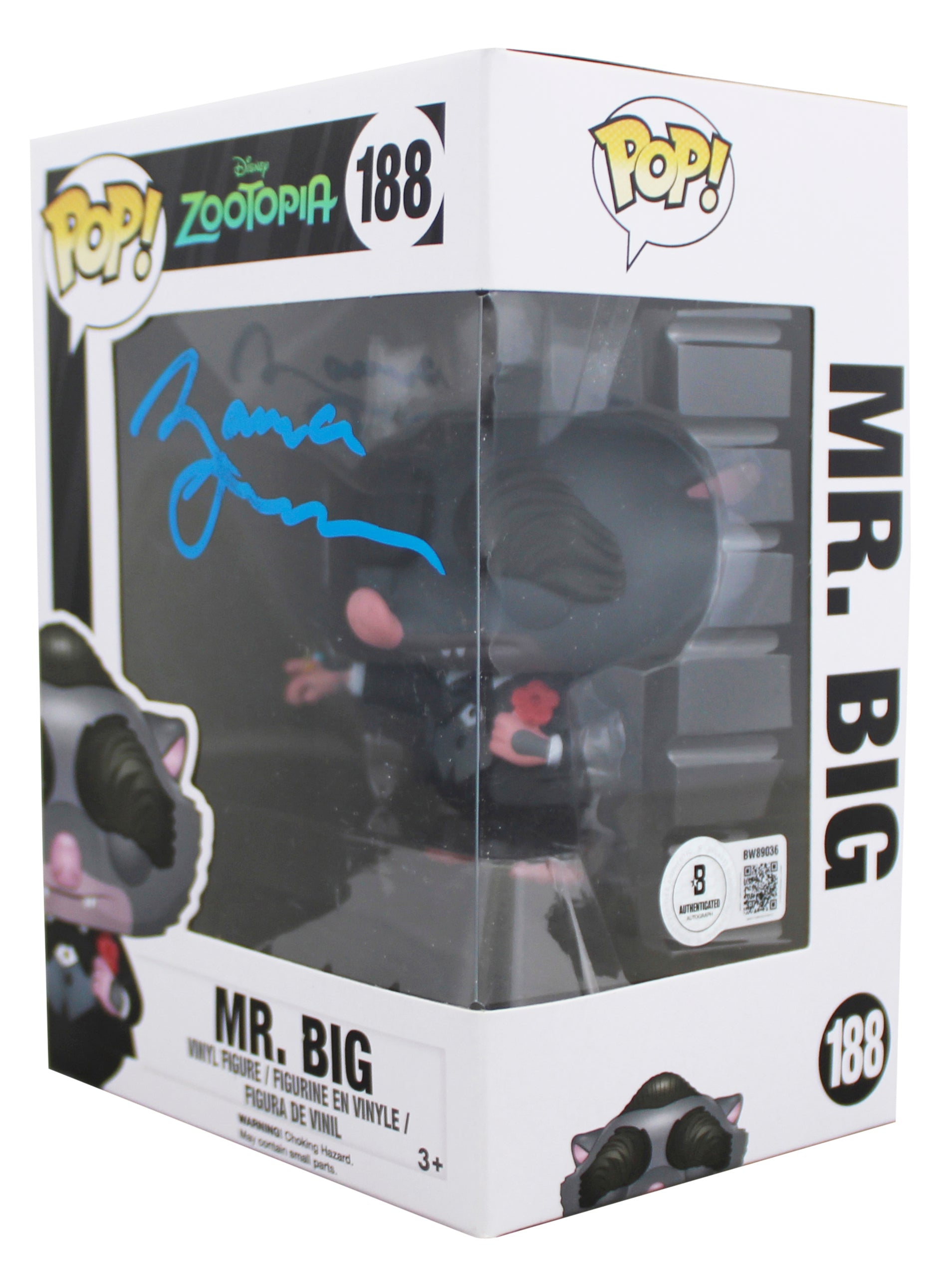 Maurice LaMarche Zootopia Signed Mr. Big #188 Funko Pop Figure BAS #BW89036