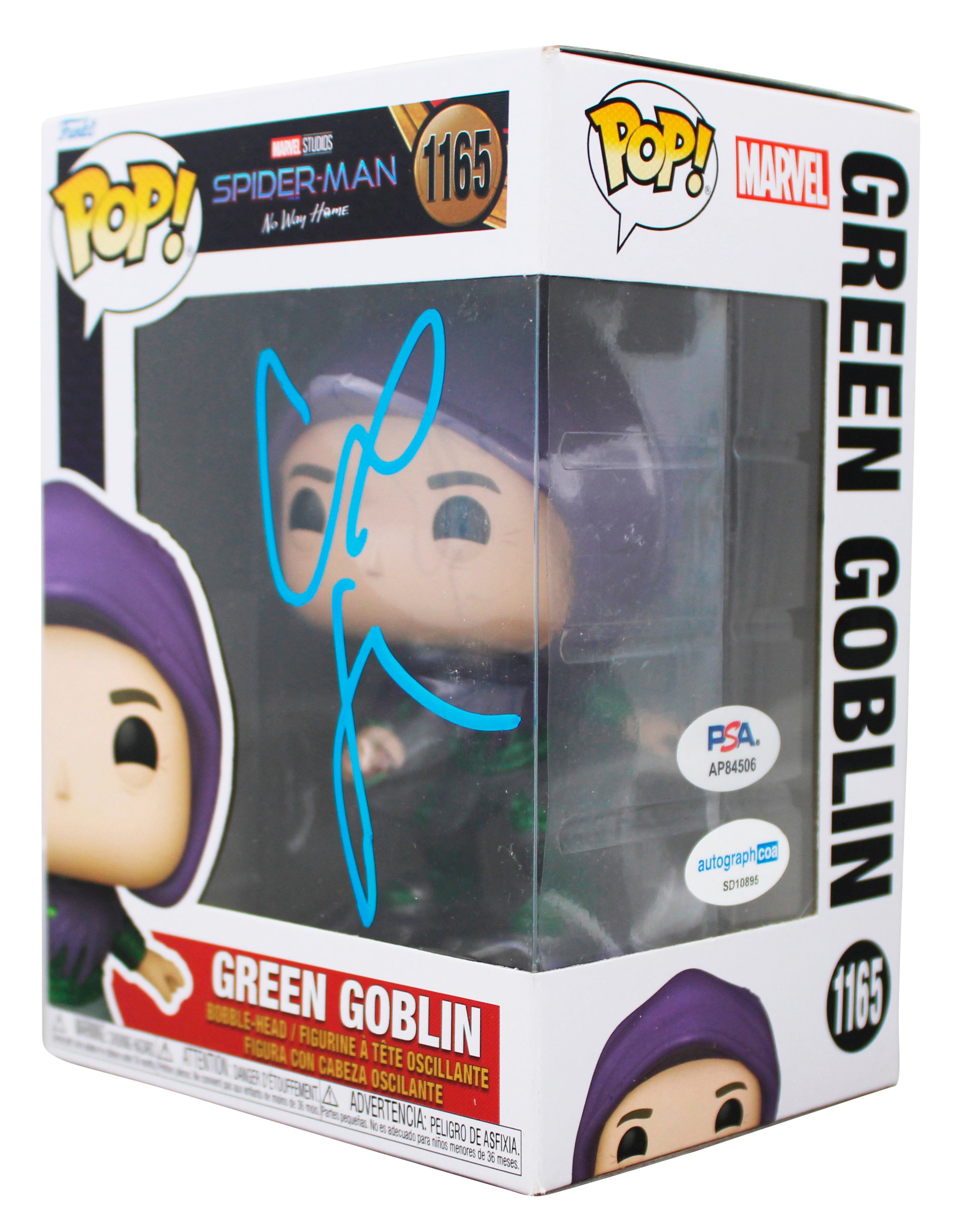 Willem Dafoe Signed Green Goblin #1165 Funko Pop Vinyl Figure PSA/DNA #AP84506