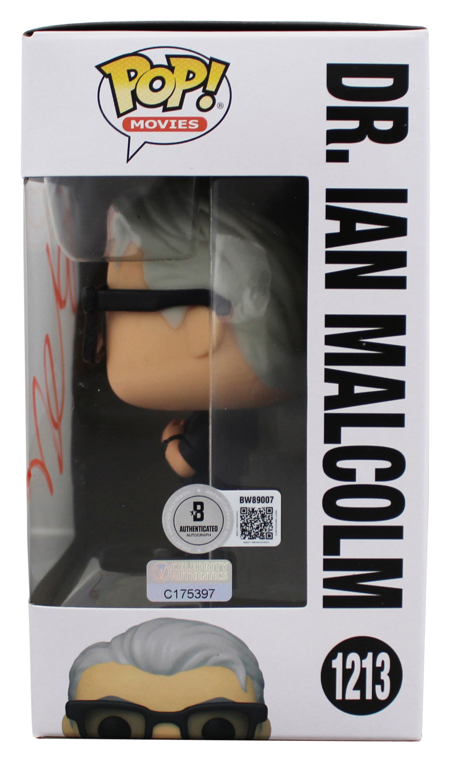 Jeff Goldblum Jurassic World Signed Dr. Ian Malcolm #1213 Funko Pop Figure BAS