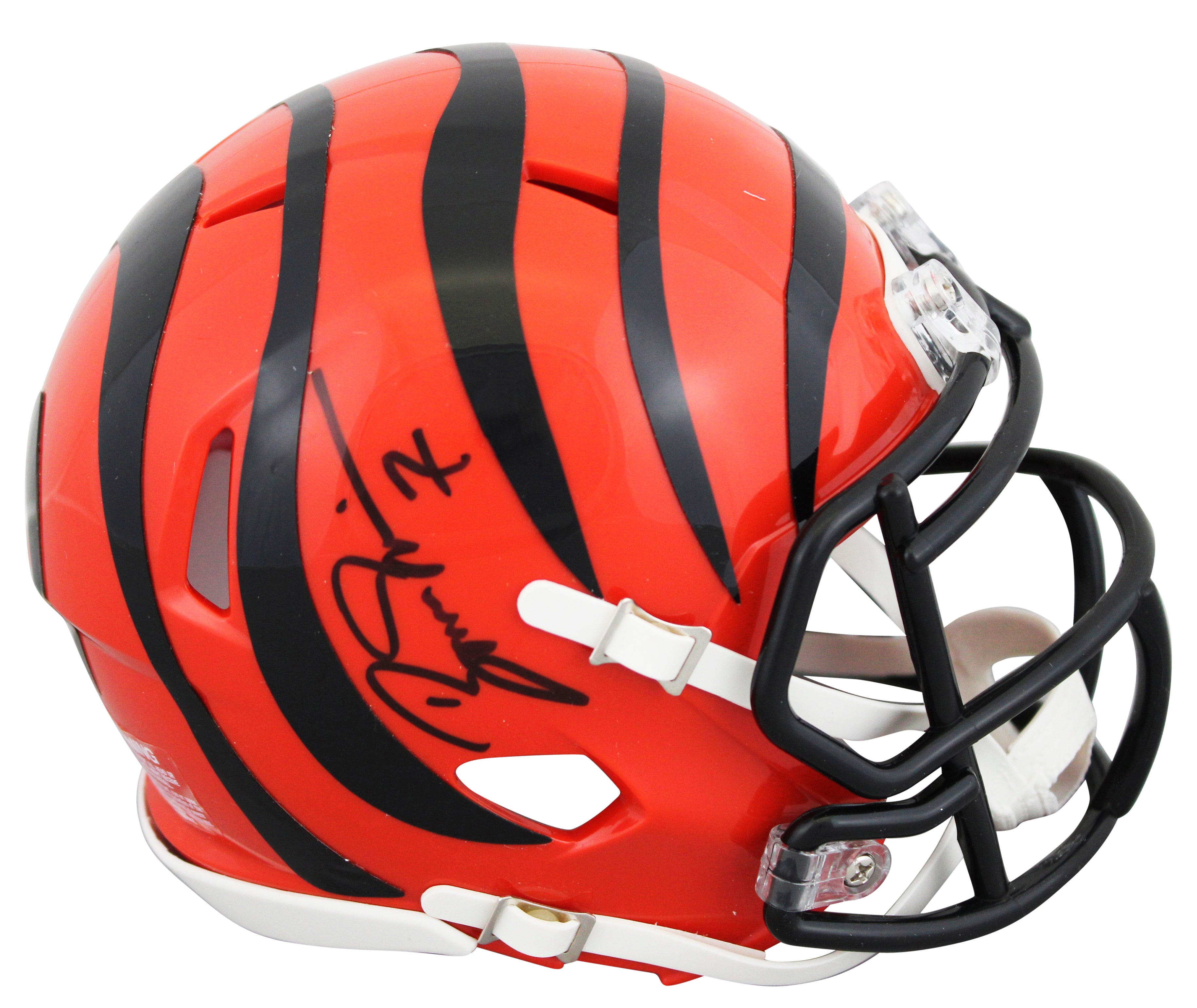 Bengals Boomer Esiason Authentic Signed Speed Mini Helmet W/ Case BAS