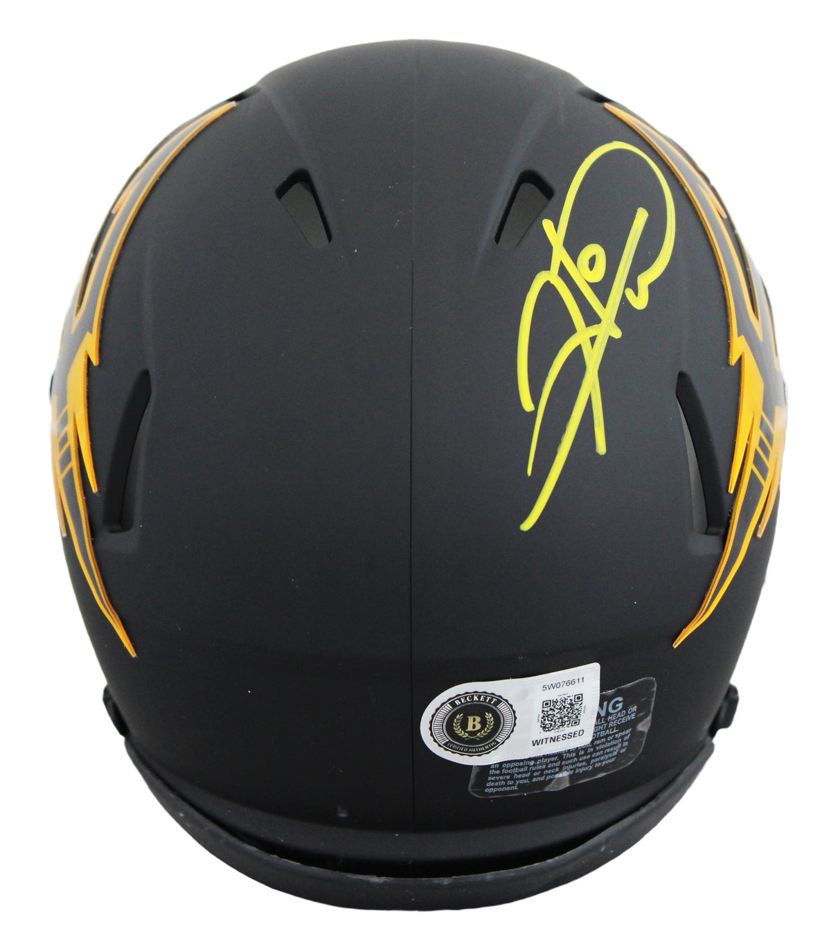 Arizona State Hines Ward Authentic Signed Black Speed Mini Helmet BAS Witnessed