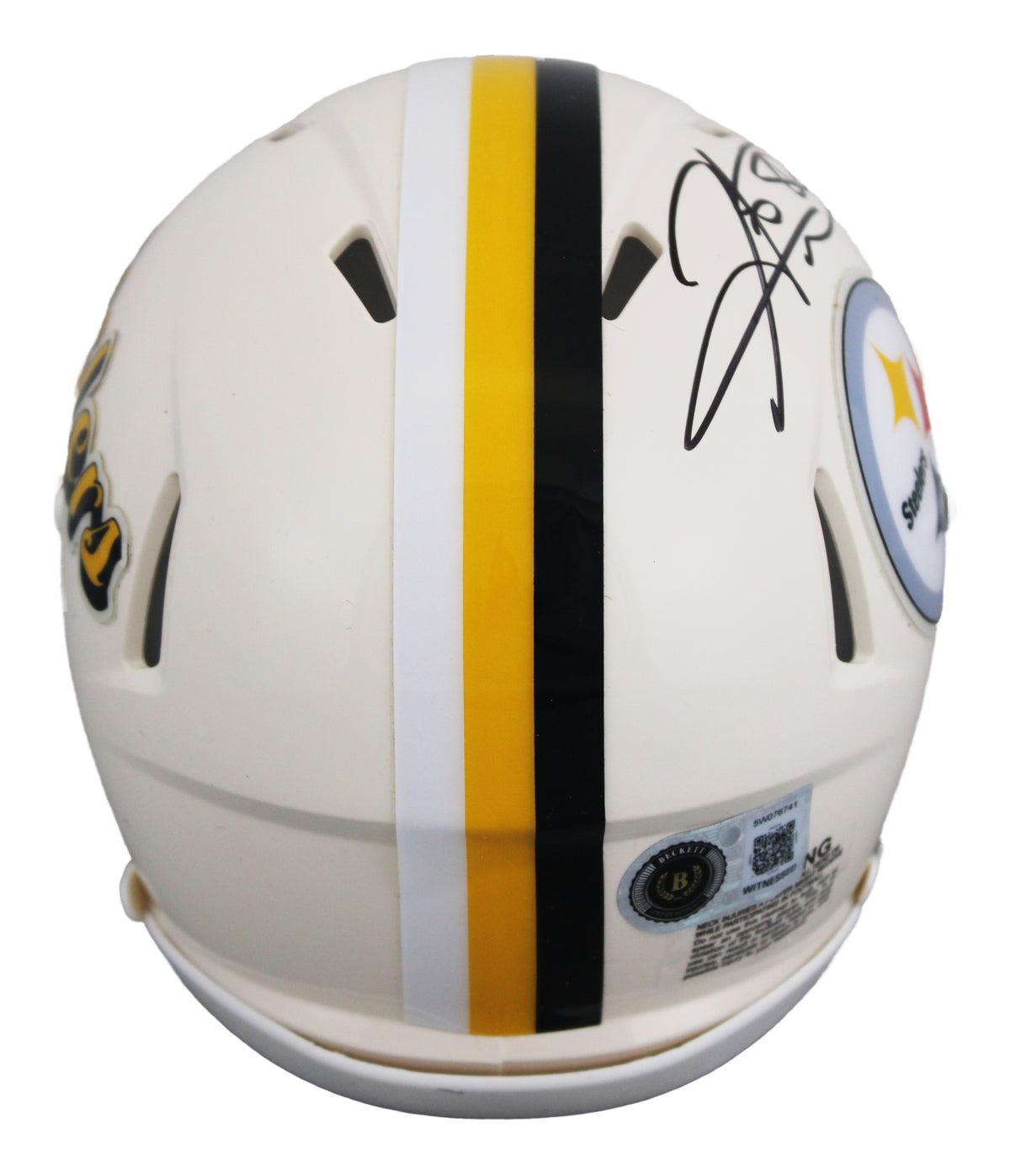 Steelers Hines Ward Authentic Signed Retro Speed Mini Helmet BAS Witnessed