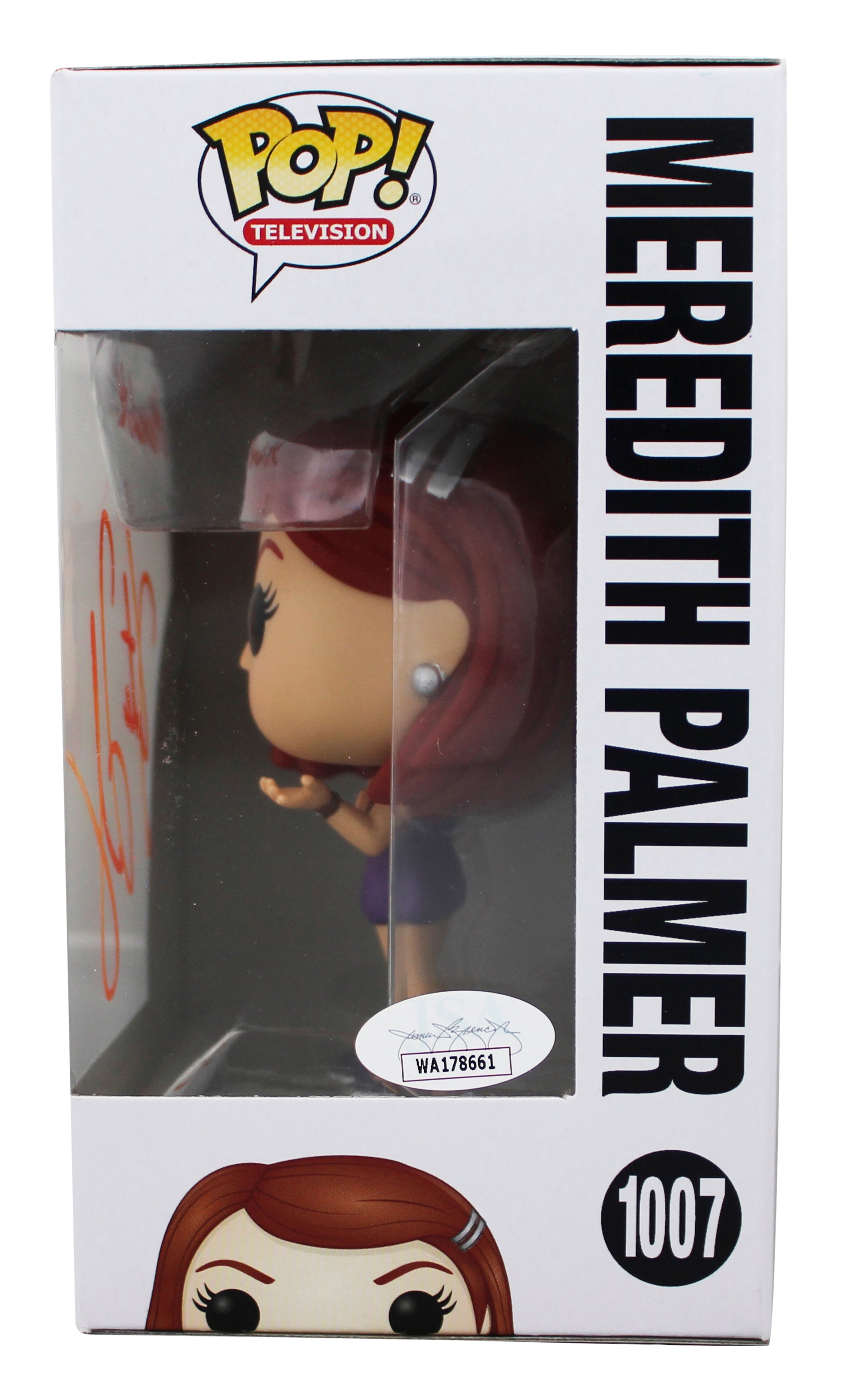 Kate Flannery The Office "Meredith" Signed #1007 Funko Pop Vinyl Figure JSA