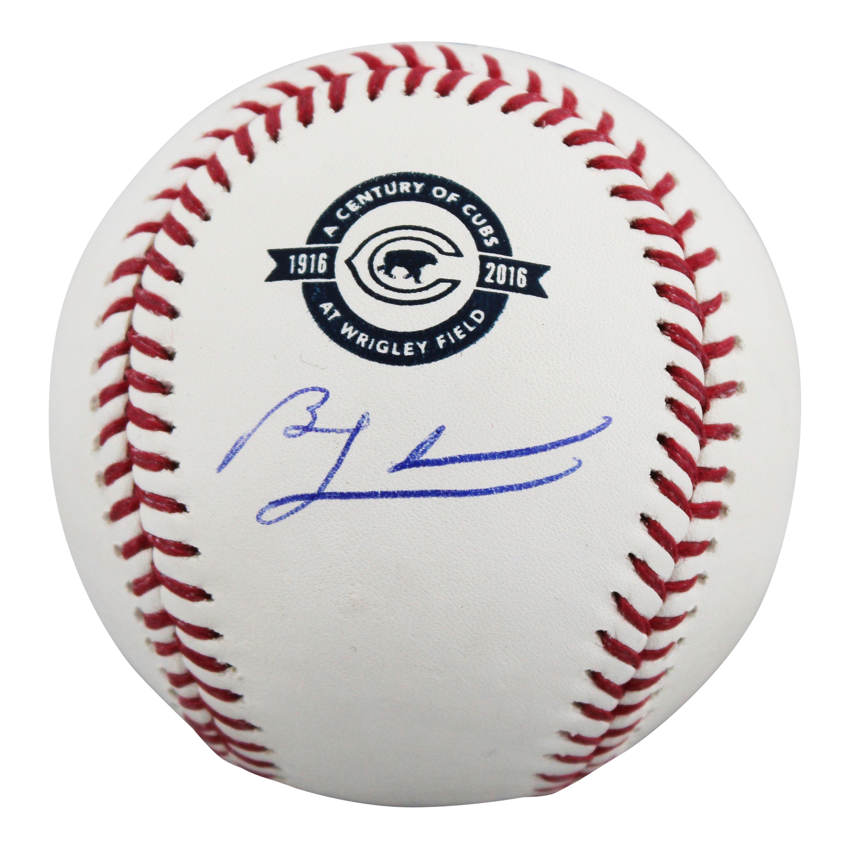 Cubs Ben Zobrist Signed A Century of Cubs Manfred OML Baseball BAS #BW72927