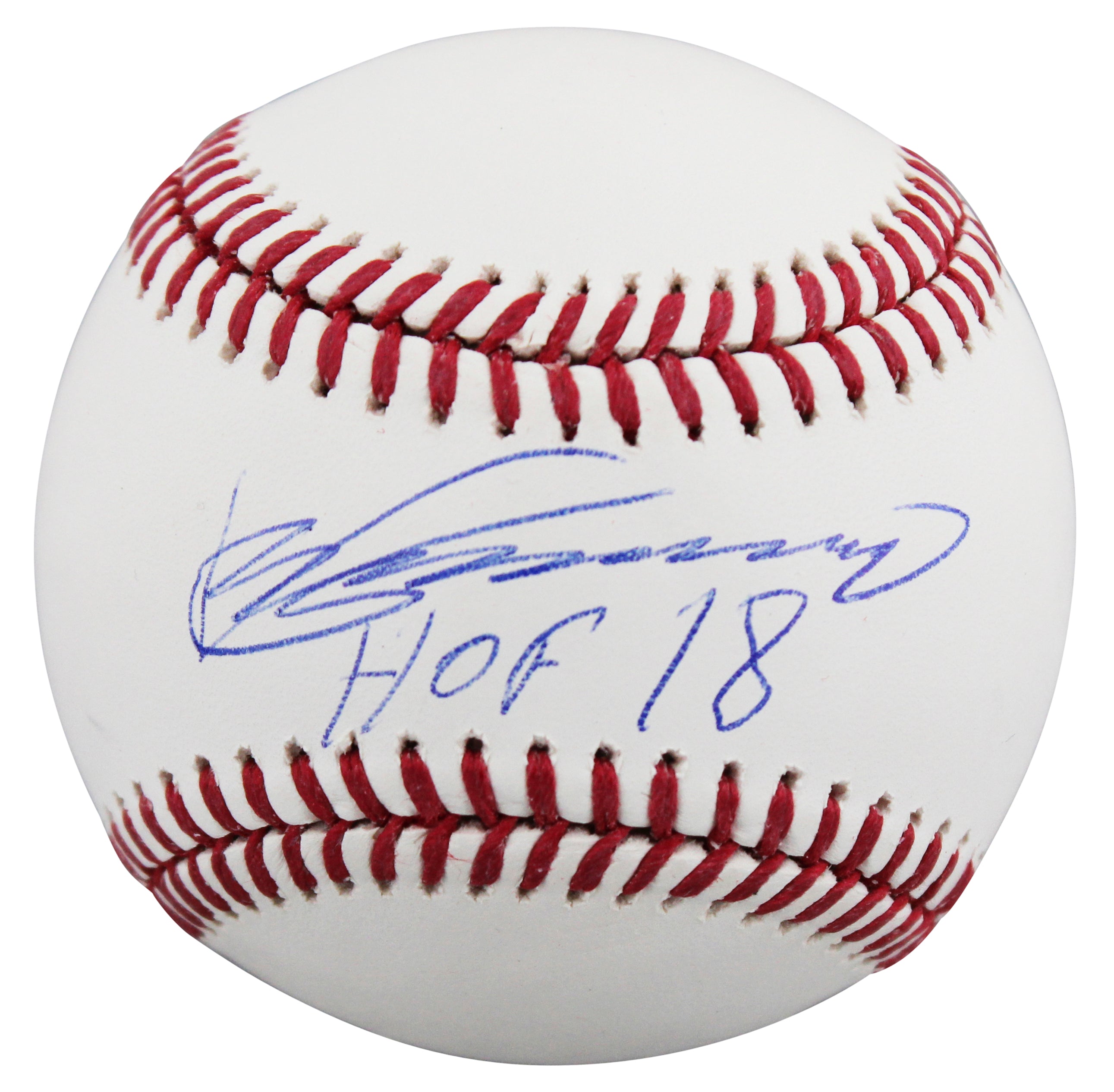 Angels Vladimir Guerrero "HOF 18" Authentic Signed OML Baseball Autographed BAS