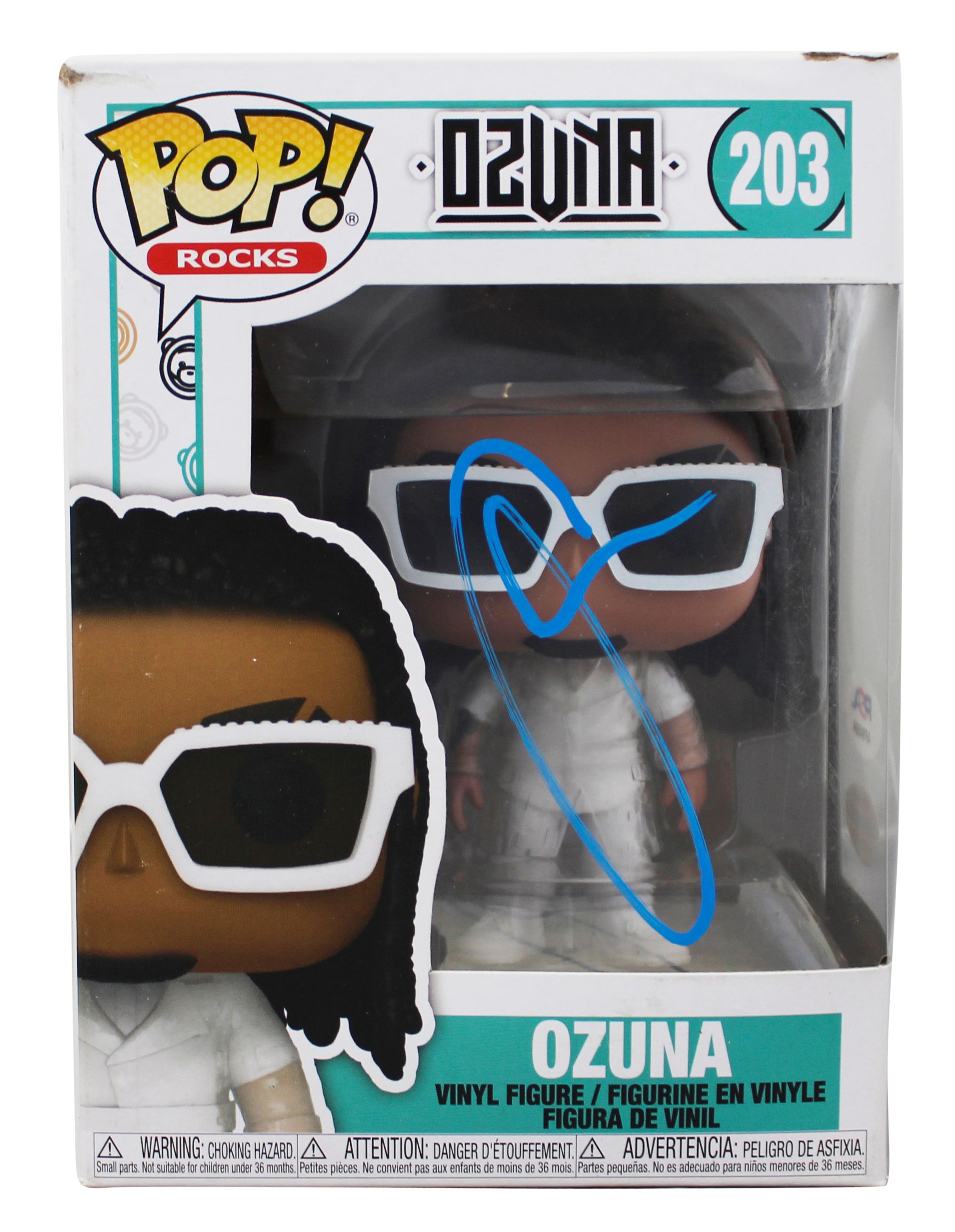 Ozuna Authentic Signed Ozuna #203 Funko Pop Vinyl Figure PSA/DNA #AP84504