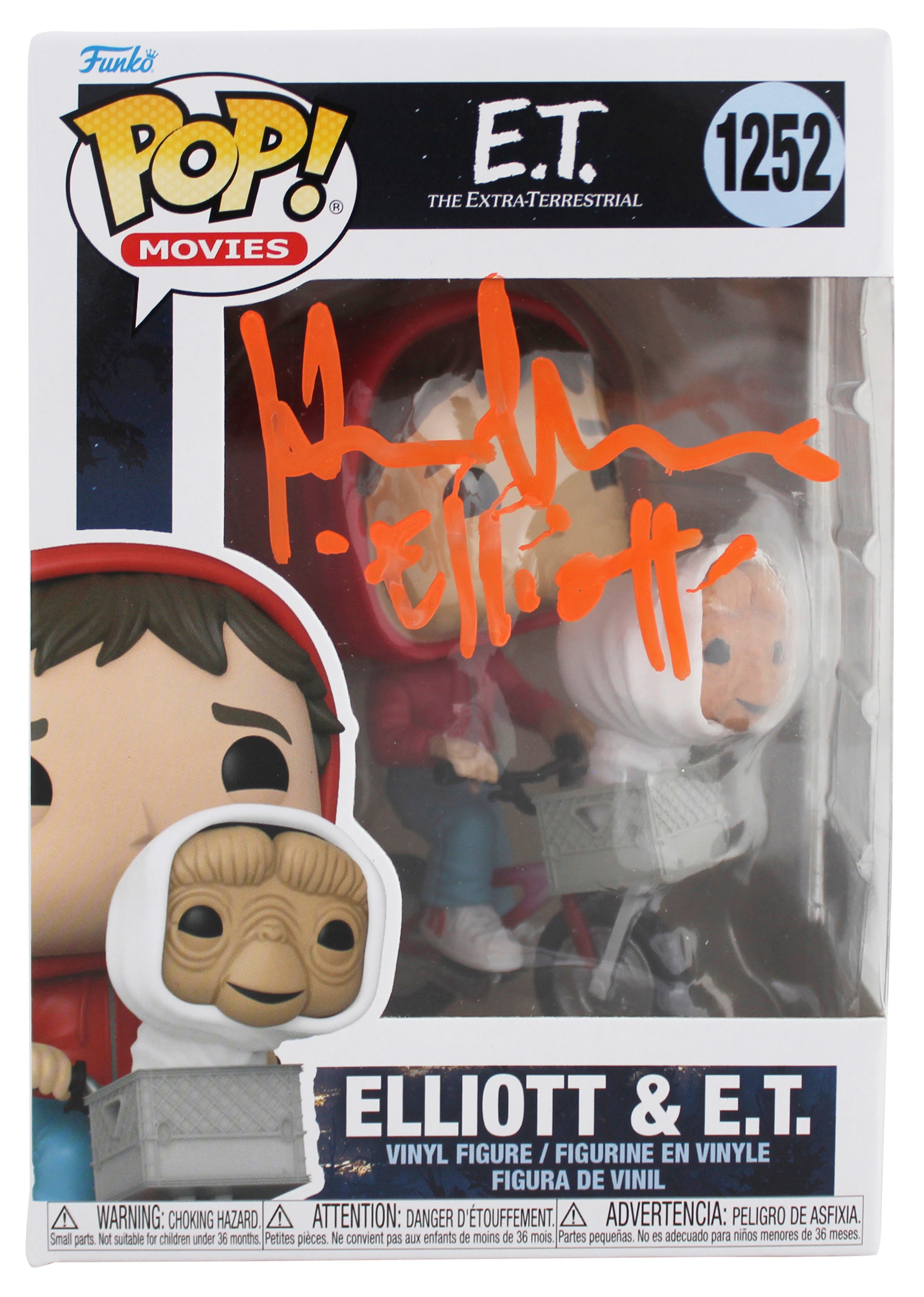 Henry Thomas "Elliott" Signed #1252 Elliott & E.T. Funko Pop Vinyl Figure BAS
