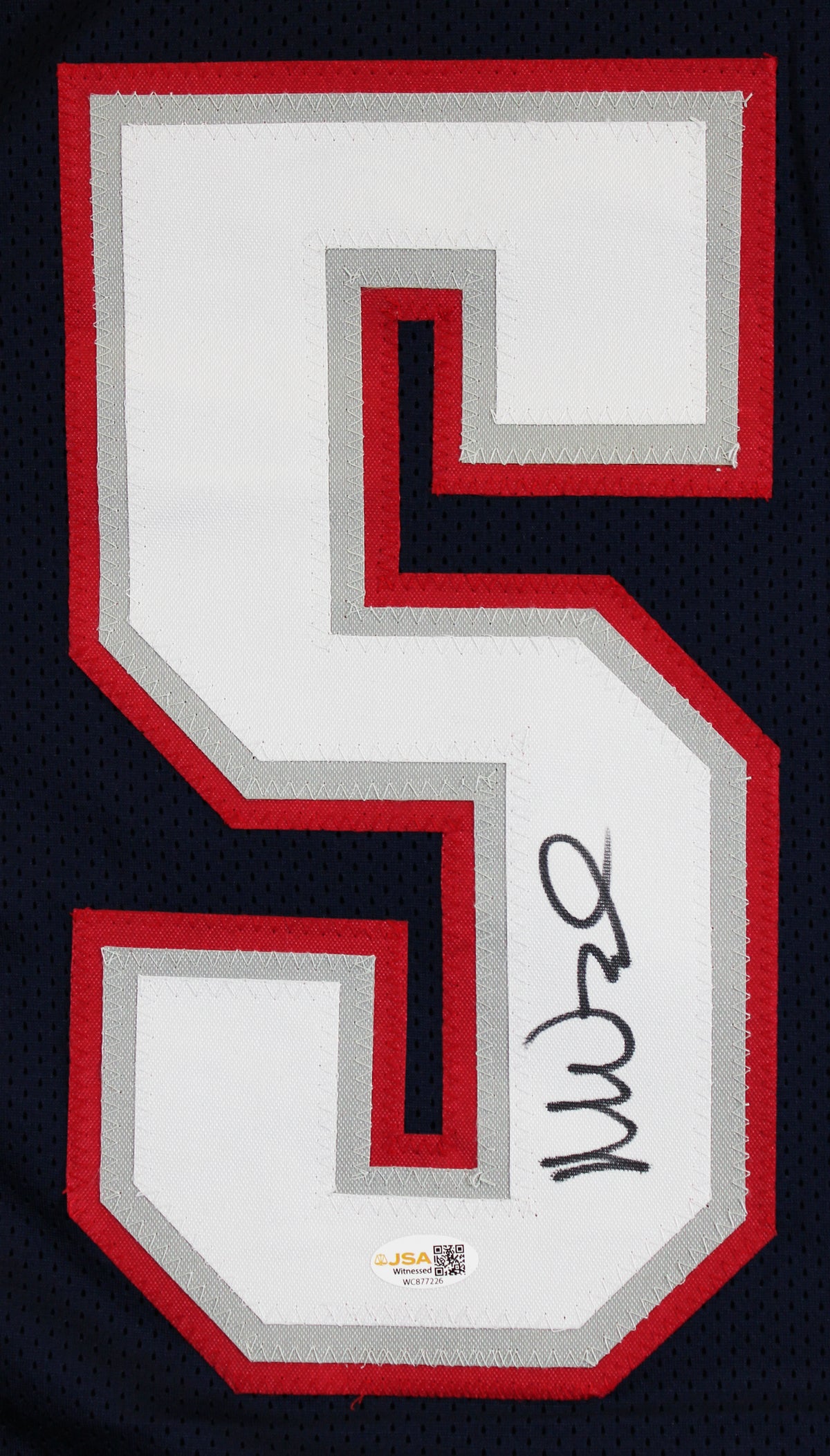Mike Vrabel Authentic Signed Navy Pro Style Framed Jersey JSA Witness