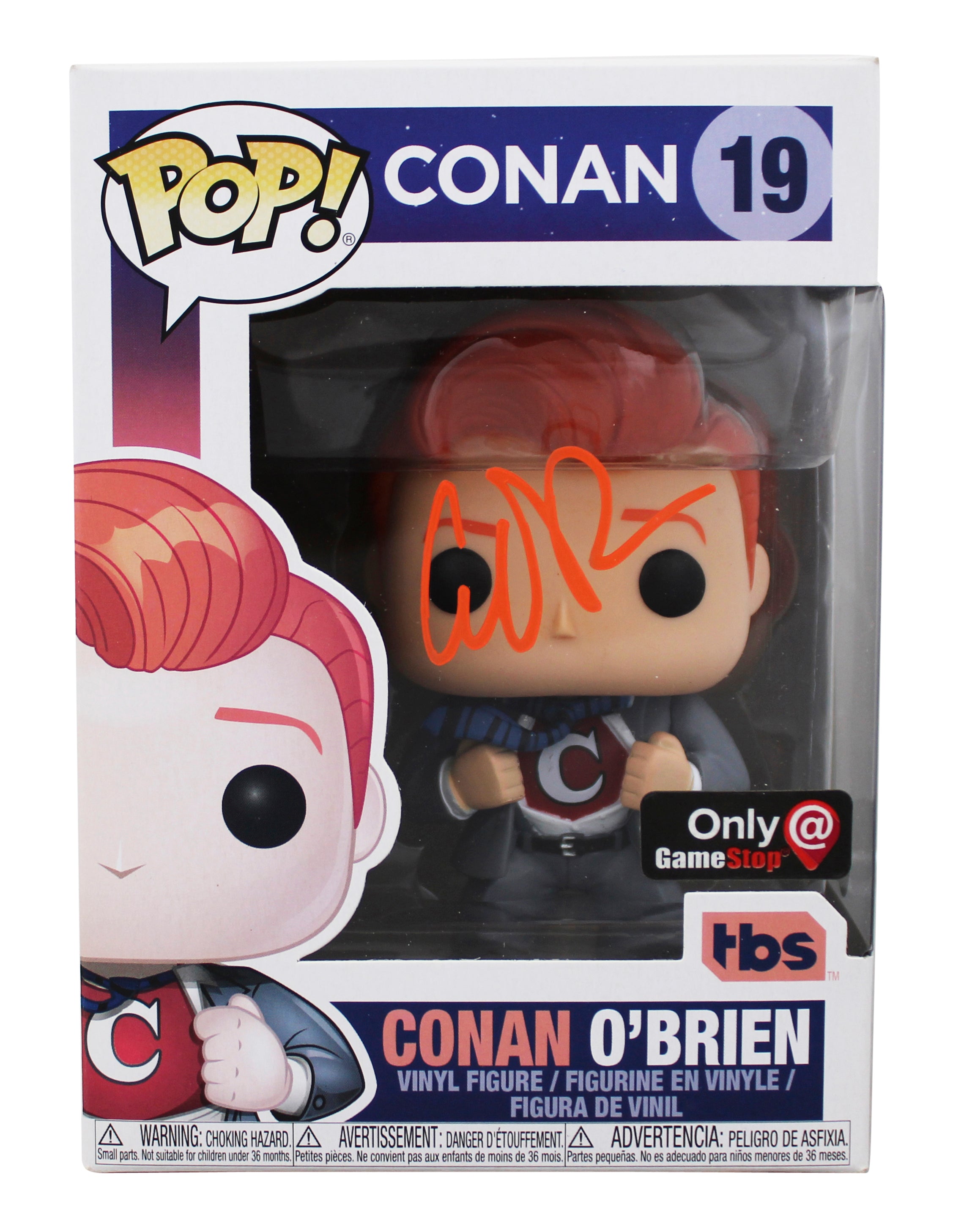 Conan O'Brien Without Borders Signed #19 Funko Pop Vinyl Figure BAS #BB36784