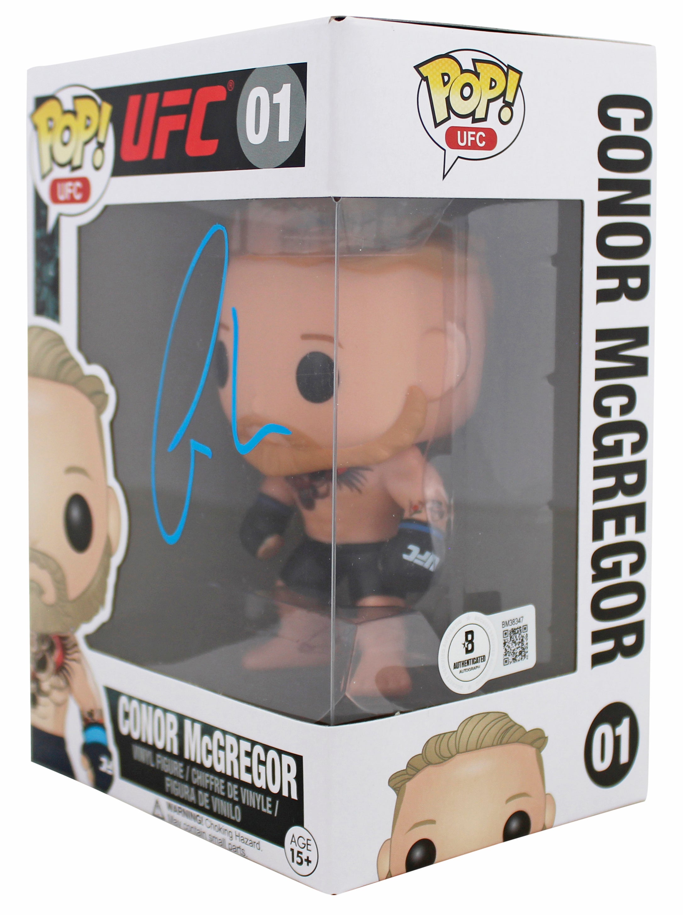 Conor McGregor Authentic Signed UFC #01 Funko Pop Vinyl Figure Autographed BAS