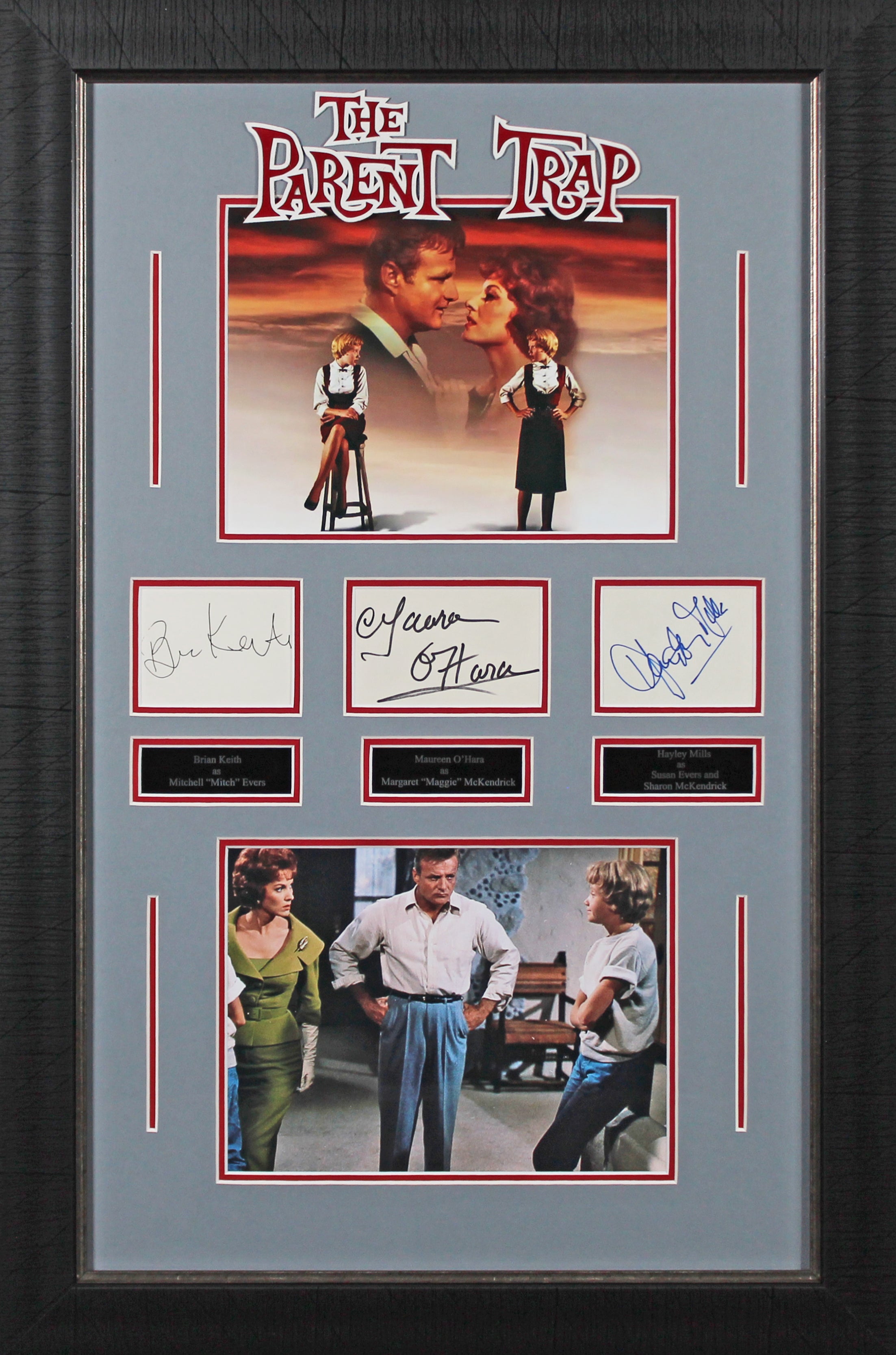 The Parent Trap (3) Mills, Keith & O'Hara Signed Framed Display BAS #AD04861