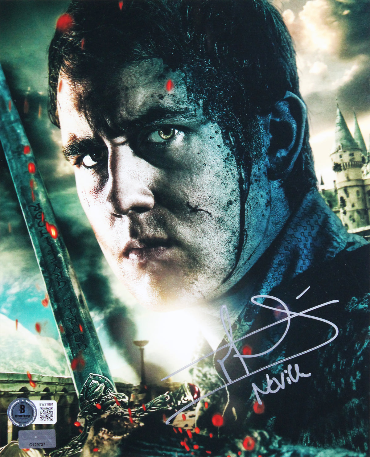 Daniel Radcliffe & Matthew Lewis Harry Potter Signed 8x10 Framed Photo BAS