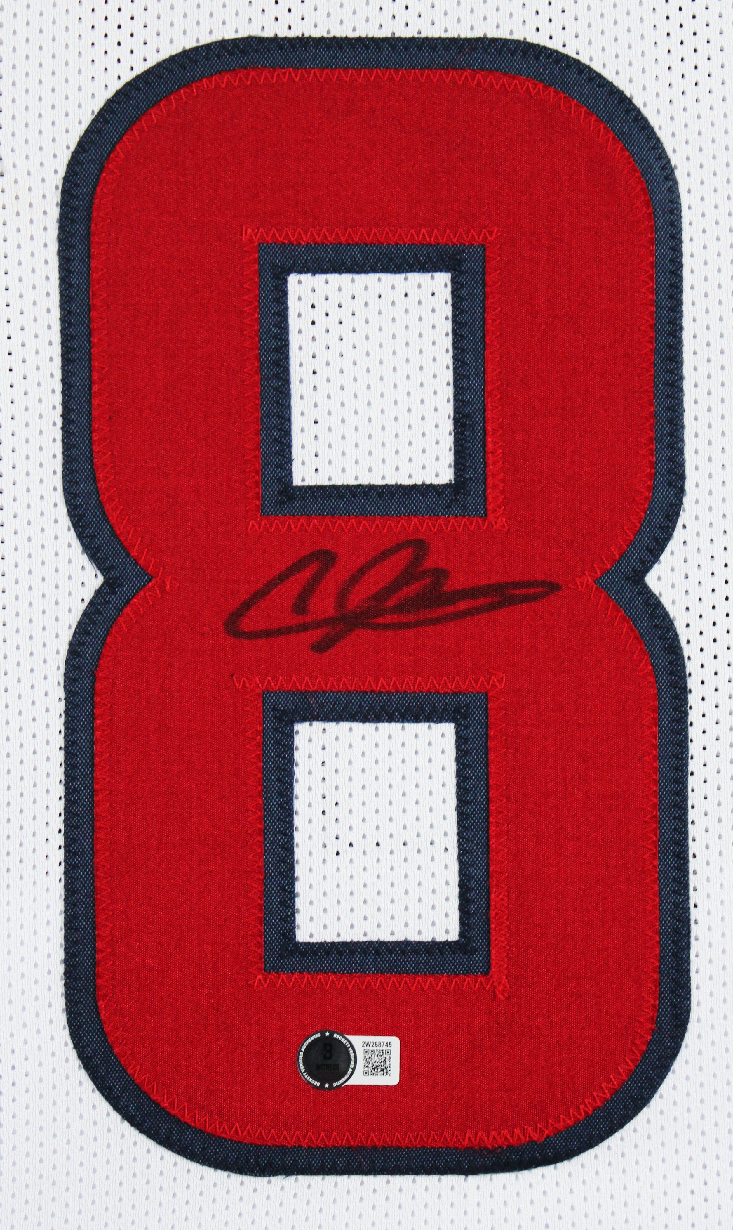 Andre Johnson Authentic Signed White Pro Style Framed Jersey BAS Witnessed