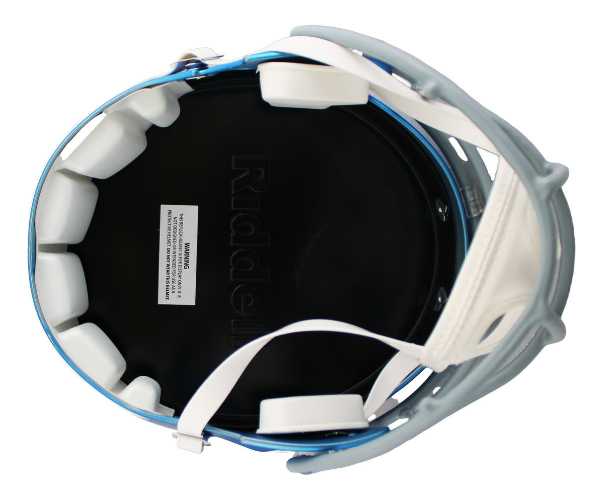 Lions Sam LaPorta Signed 2023 On-Field Alt F/S Speed Rep Helmet w/ Case BAS Wit