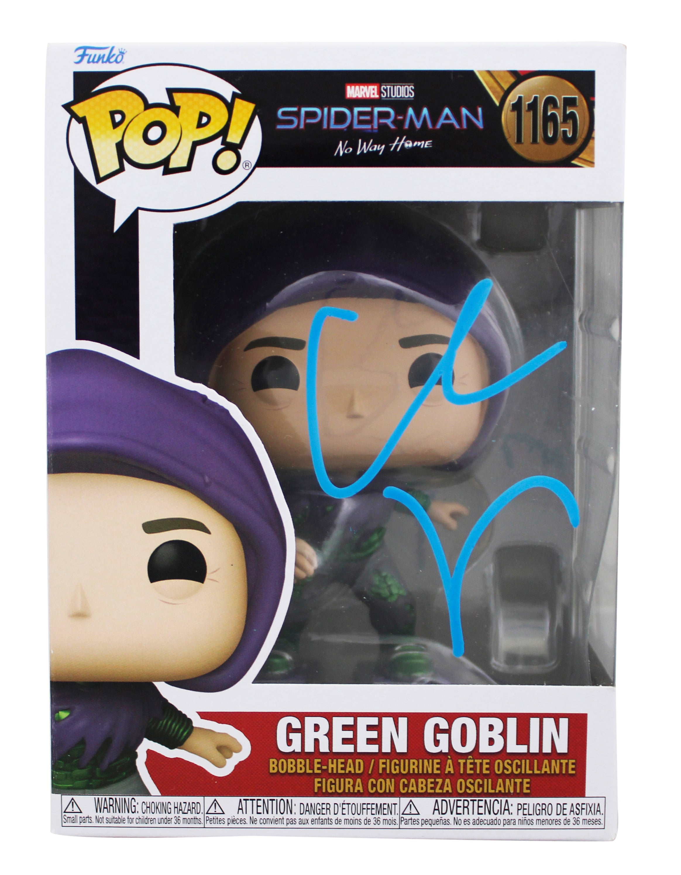 Willem Dafoe Signed Green Goblin #1165 Funko Pop Vinyl Figure PSA/DNA #AP84502