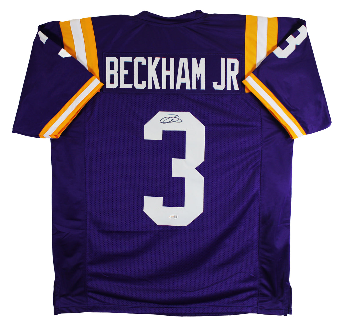 LSU Odell Beckham Jr. Authentic Signed Purple Pro Style Jersey JSA Witness