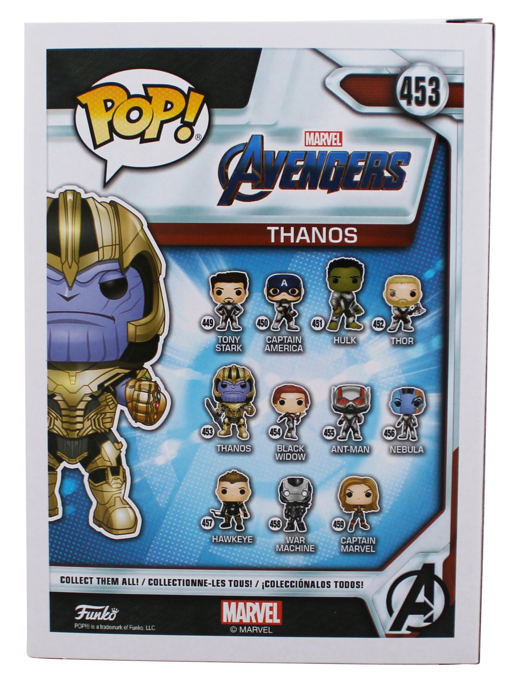 Josh Brolin The Avengers Authentic Signed Thanos #453 Funko Pop Vinyl Figure BAS
