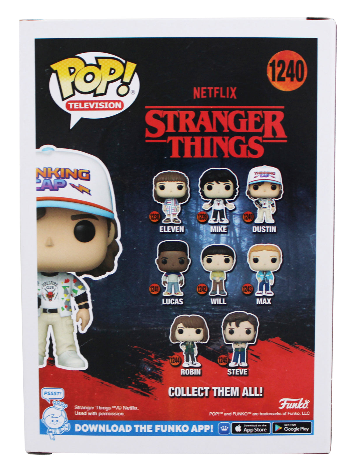 Gaten Matarazzo Stranger Things Signed #1240 Funko Pop Vinyl Figure JSA #AK74170