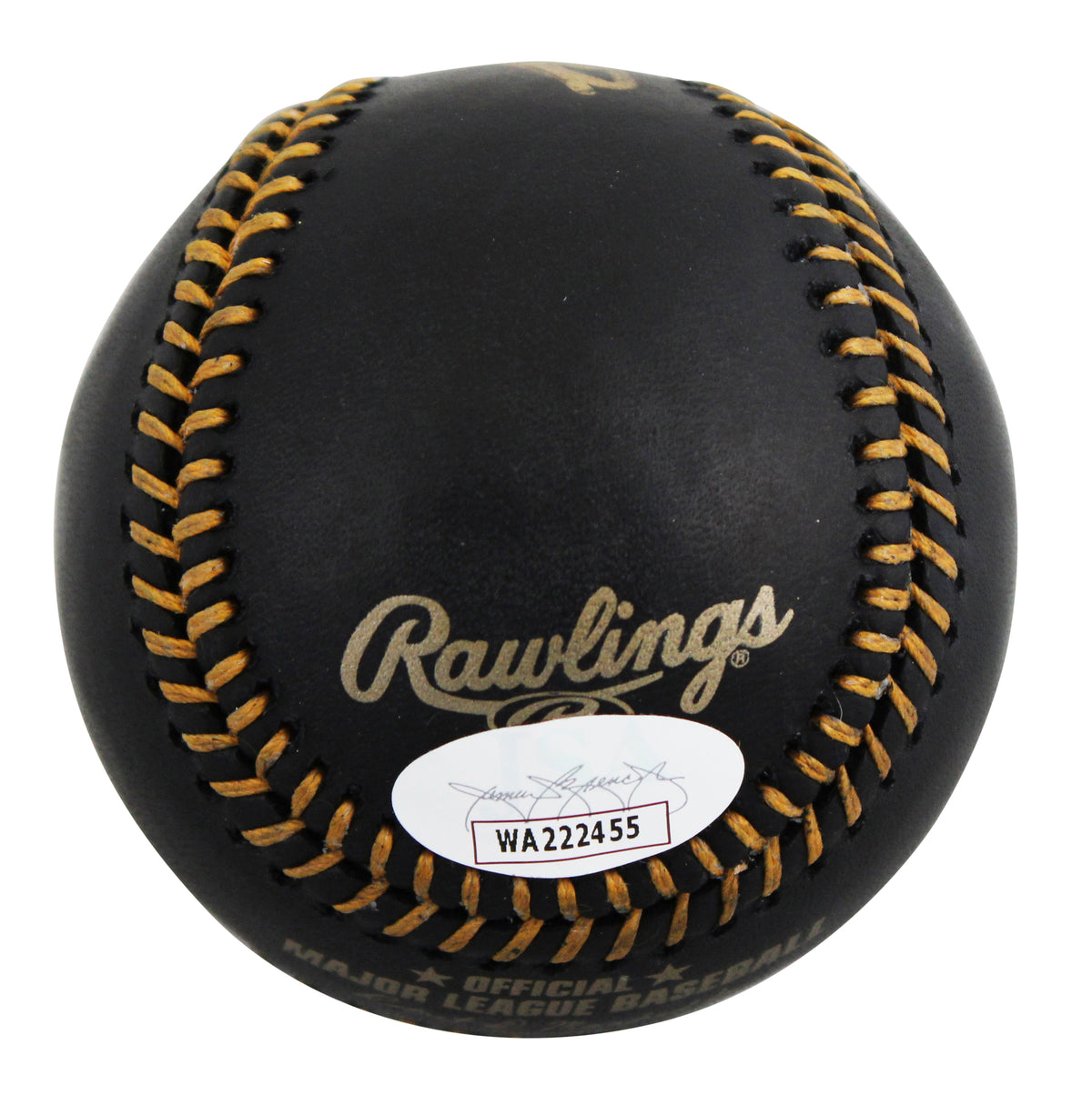Blue Jays Vladimir Guerrero Jr. Signed Black OML Baseball JSA Witness #WA222455