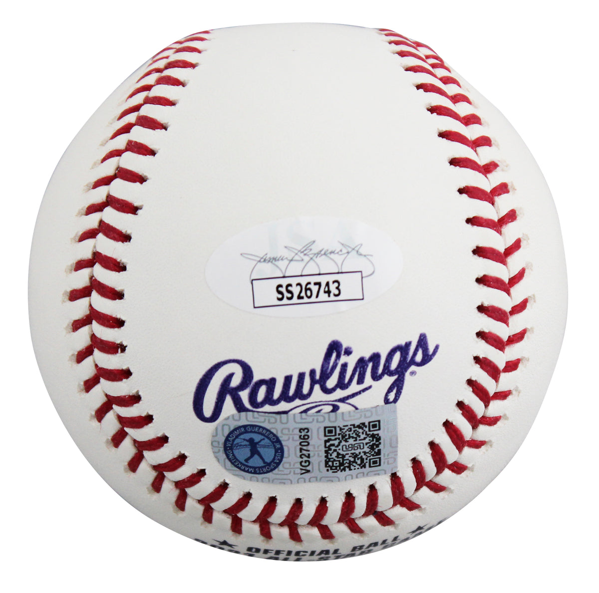 Vladimir Guerrero Jr. "2021 ASG MVP" Signed 2021 ASG Logo Baseball JSA #SS26743