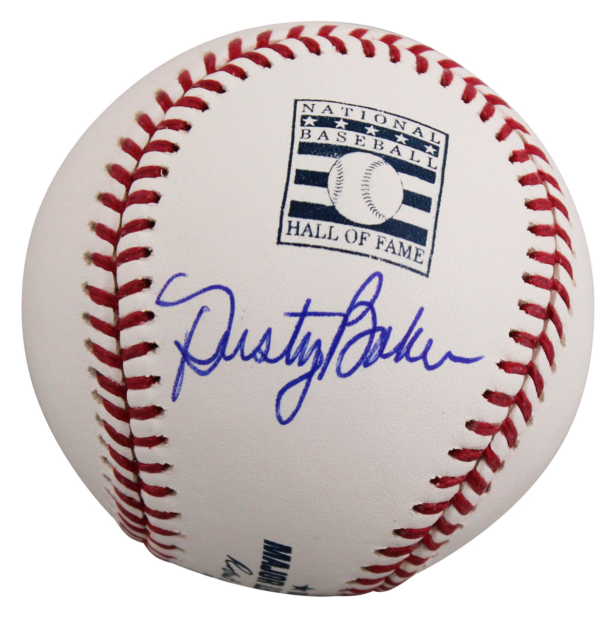 Dodgers Dusty Baker Signed Hall OF Fame Logo Oml Baseball BAS #BY103702