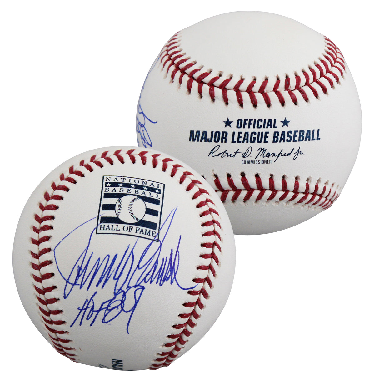 Reds Johnny Bench "HOF 89" Signed Hall OF Fame Logo Oml Baseball BAS #BY103713