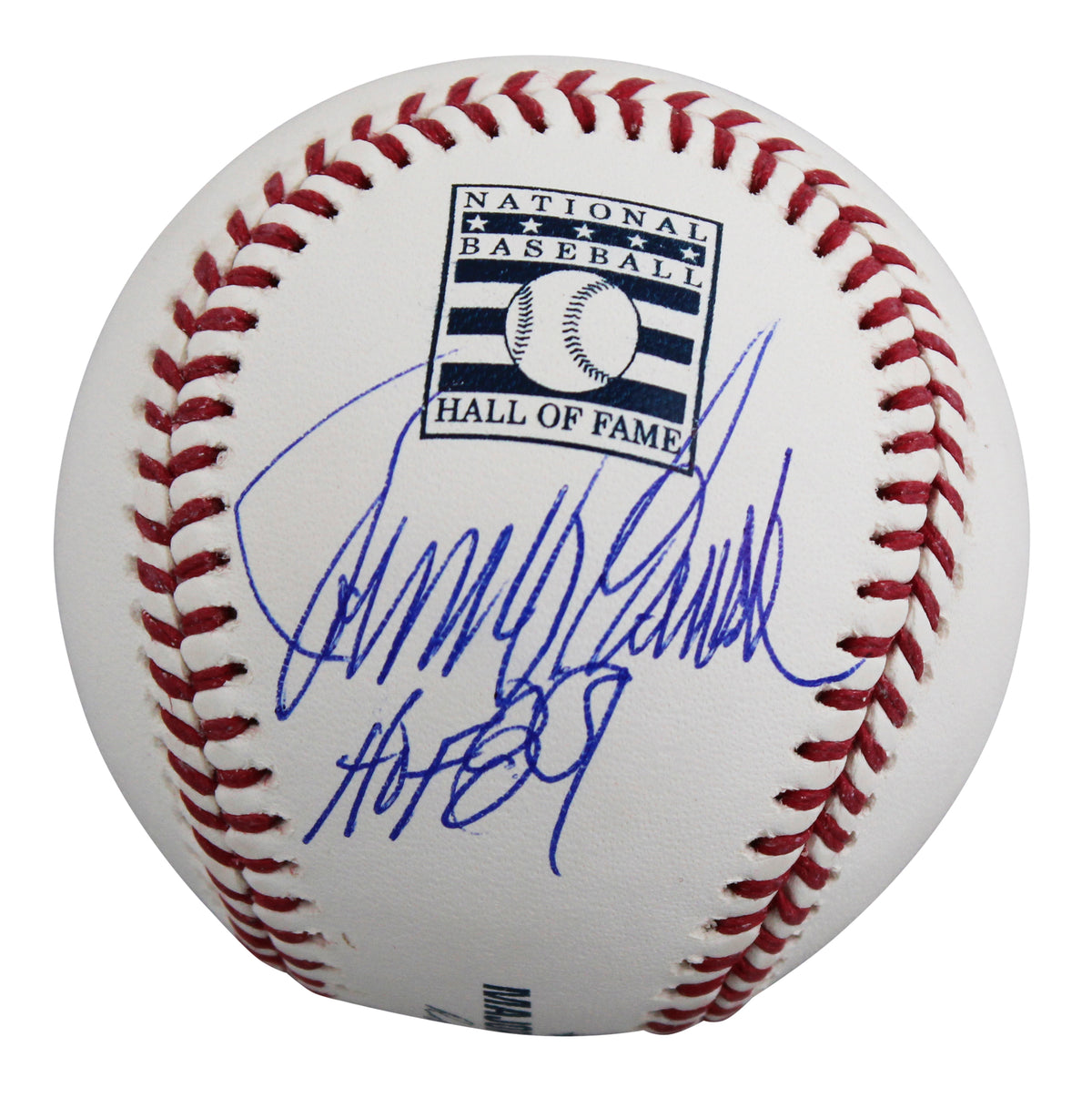 Reds Johnny Bench "HOF 89" Signed Hall OF Fame Logo Oml Baseball BAS #BY103713